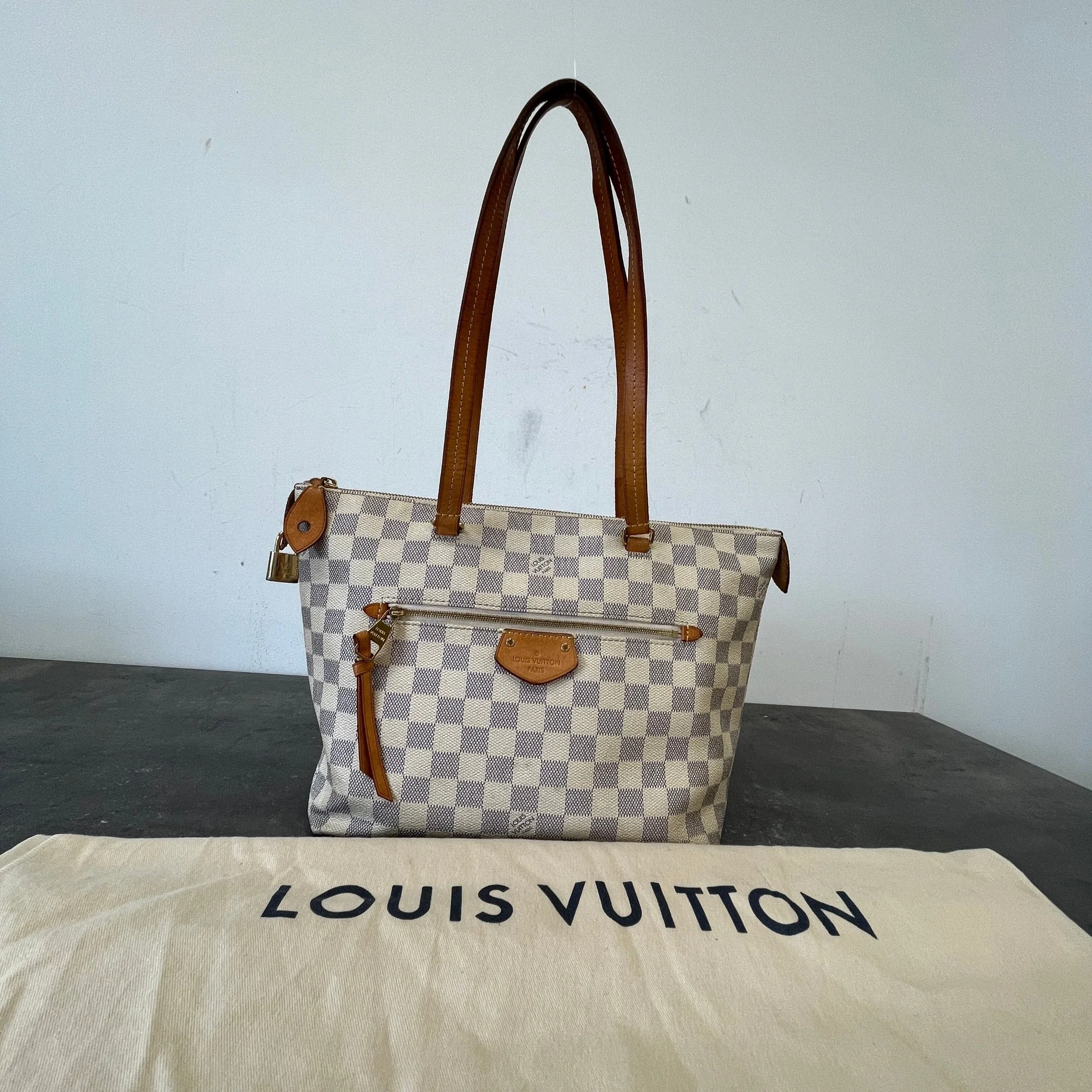 Women's Damier Azur Lena Pm Bag White - Image 13