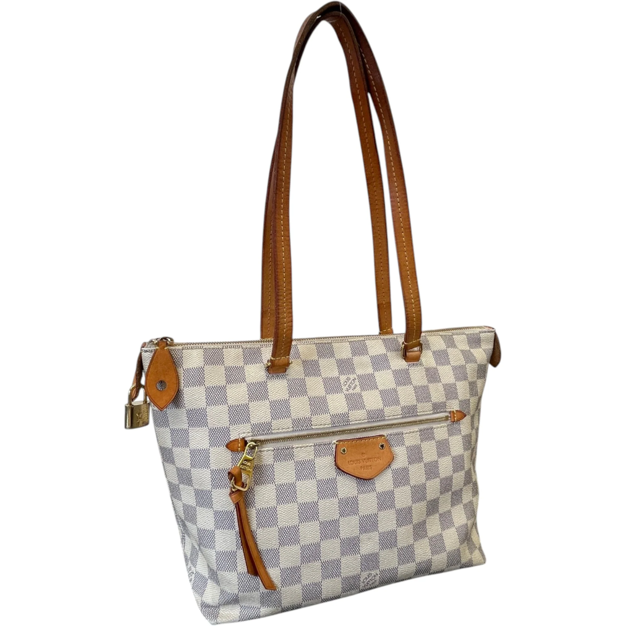 Women's Damier Azur Lena Pm Bag White - Image 5