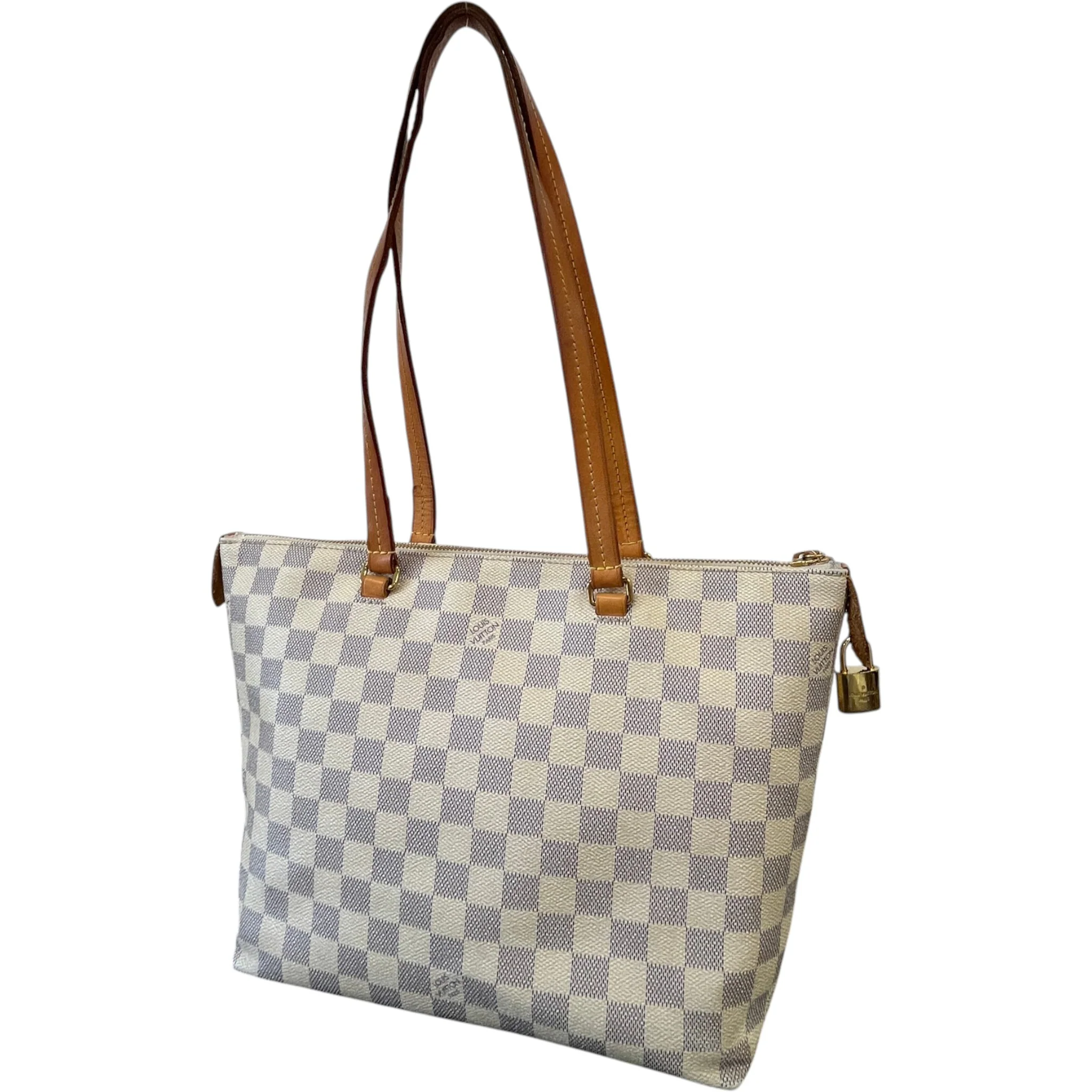 Women's Damier Azur Lena Pm Bag White - Image 8