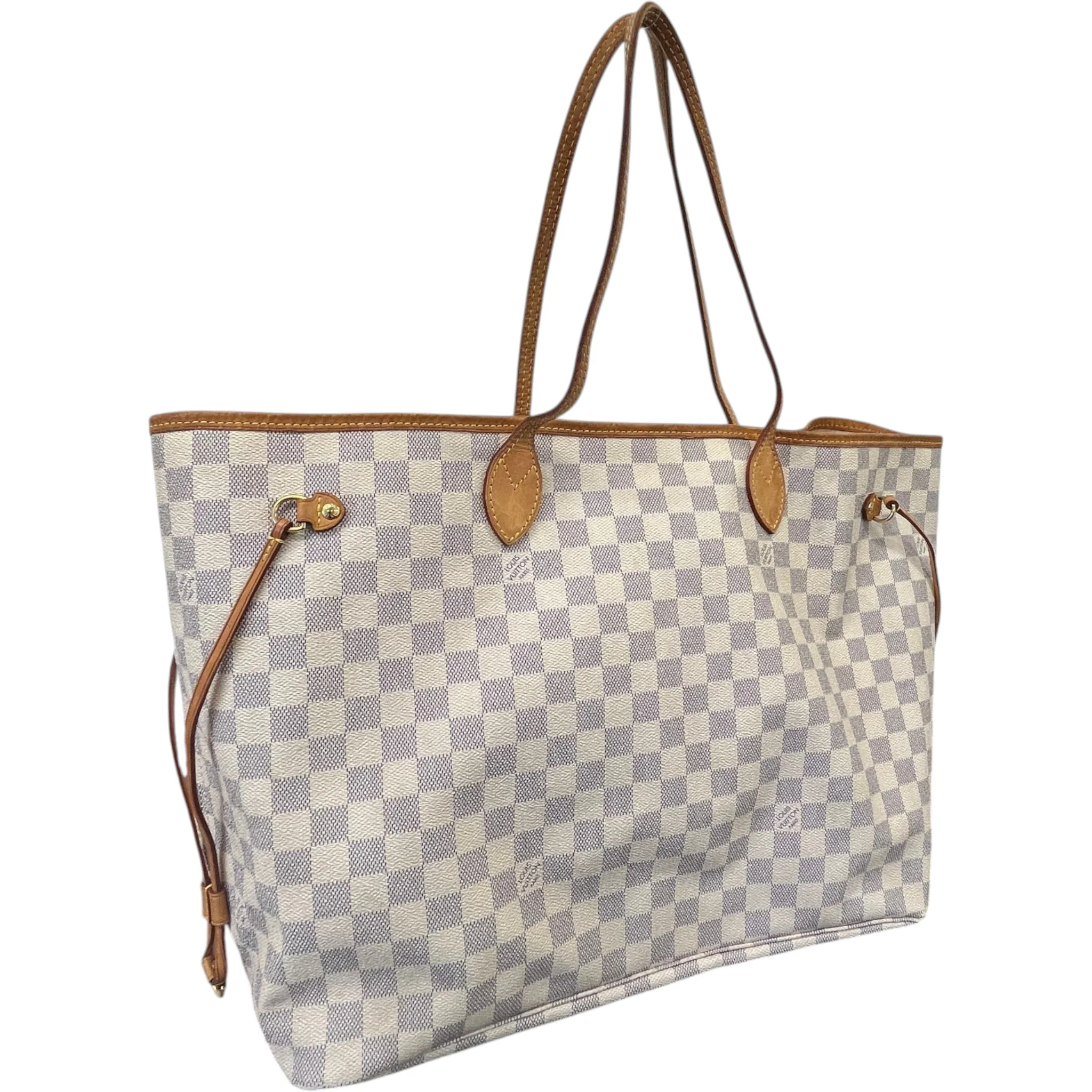 Women's Damier Azur Neverfull Gm Handbag White - Image 5