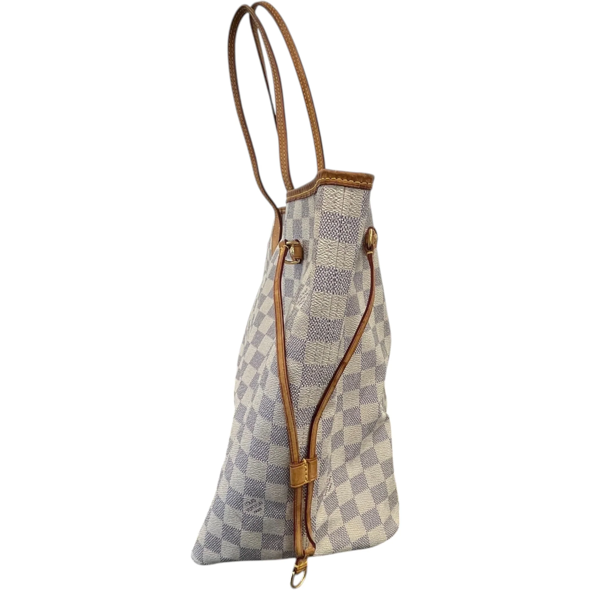 Women's Damier Azur Neverfull Gm Handbag White - Image 7