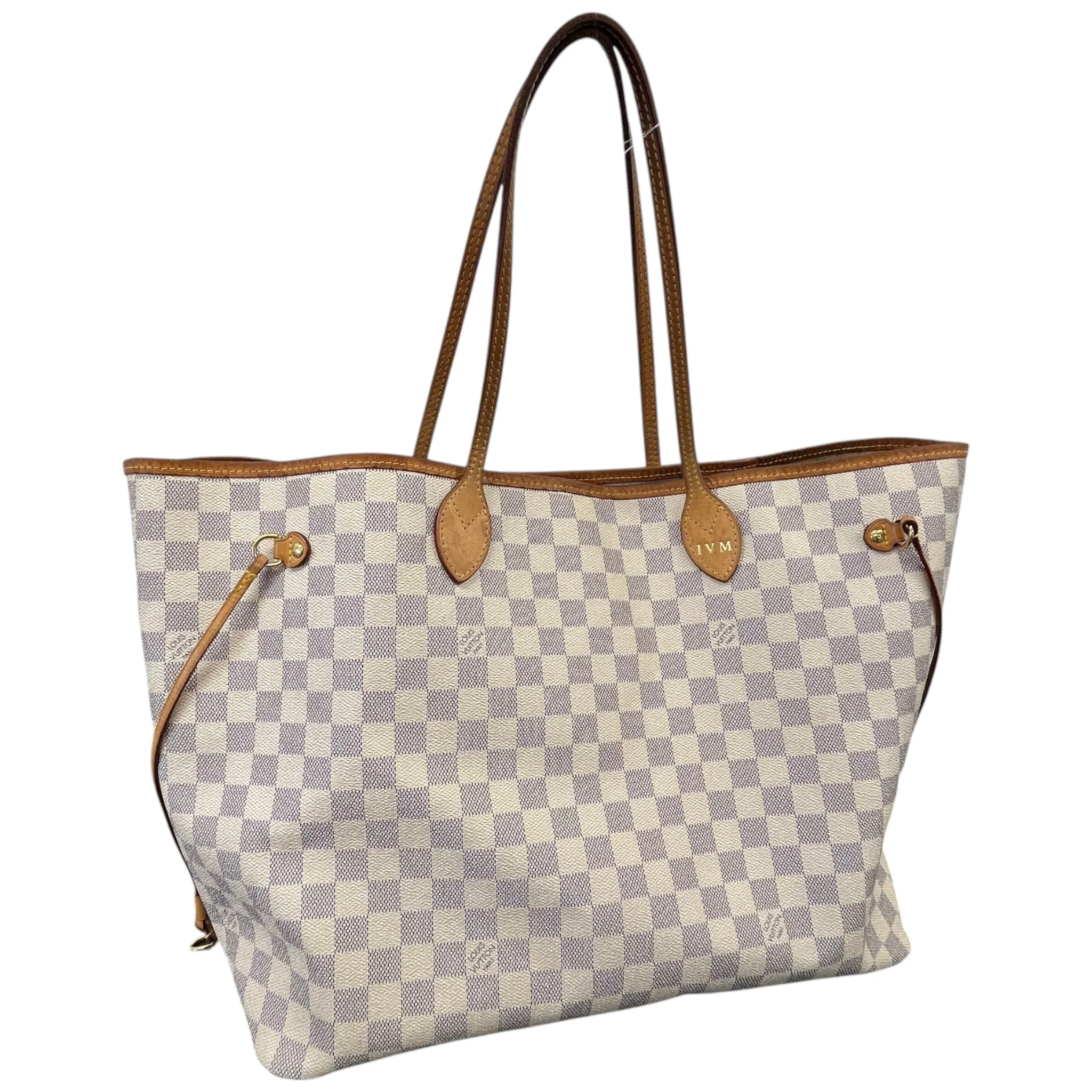 Women's Damier Azur Neverfull Gm Handbag White - Image 5