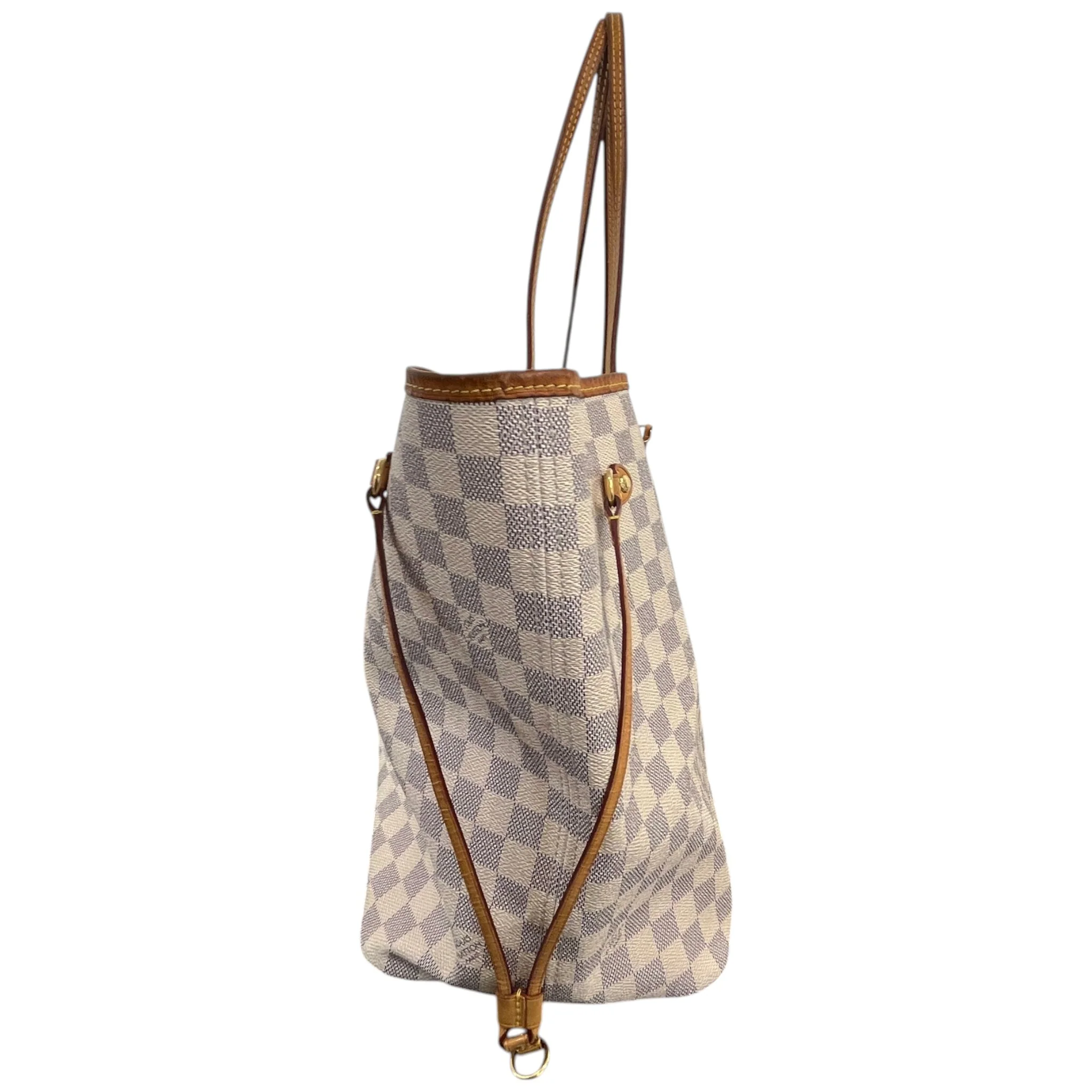 Women's Damier Azur Neverfull Gm Handbag White - Image 6