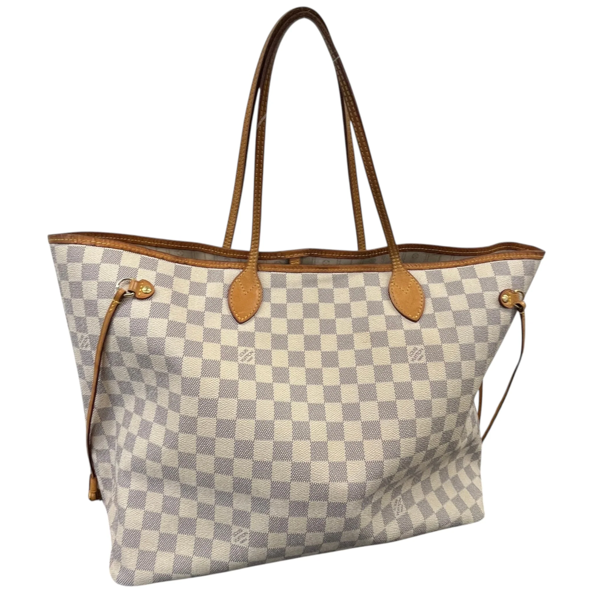 Women's Damier Azur Neverfull Gm Handbag White - Image 9