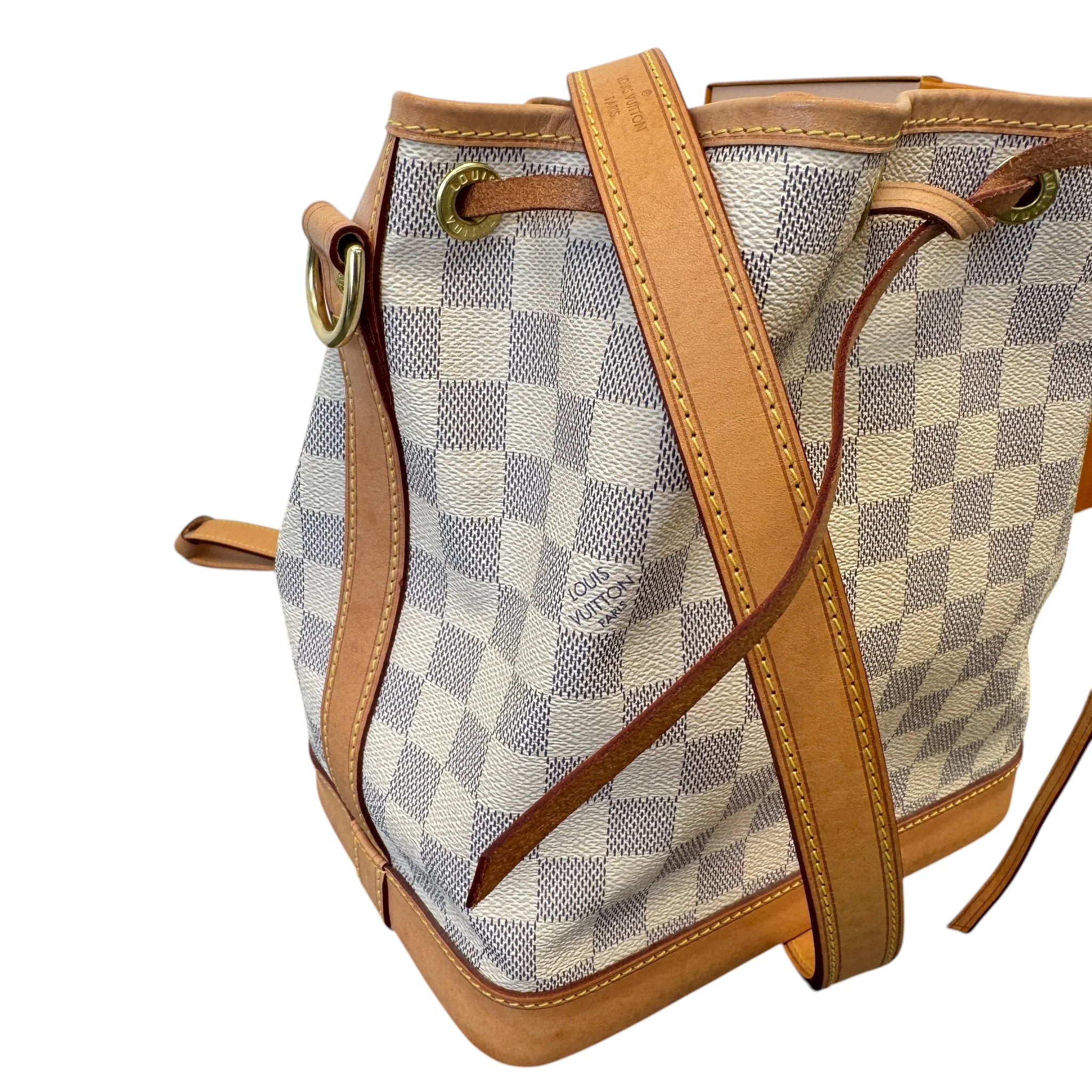 Women's Damier Azur Noé Bb Bag White - Image 5