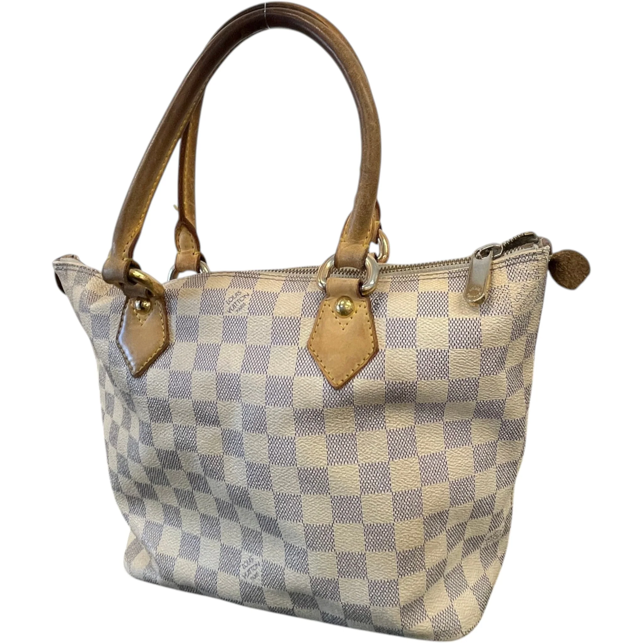 Women's Damier Azur Saleya Pm Bag White - Image 8