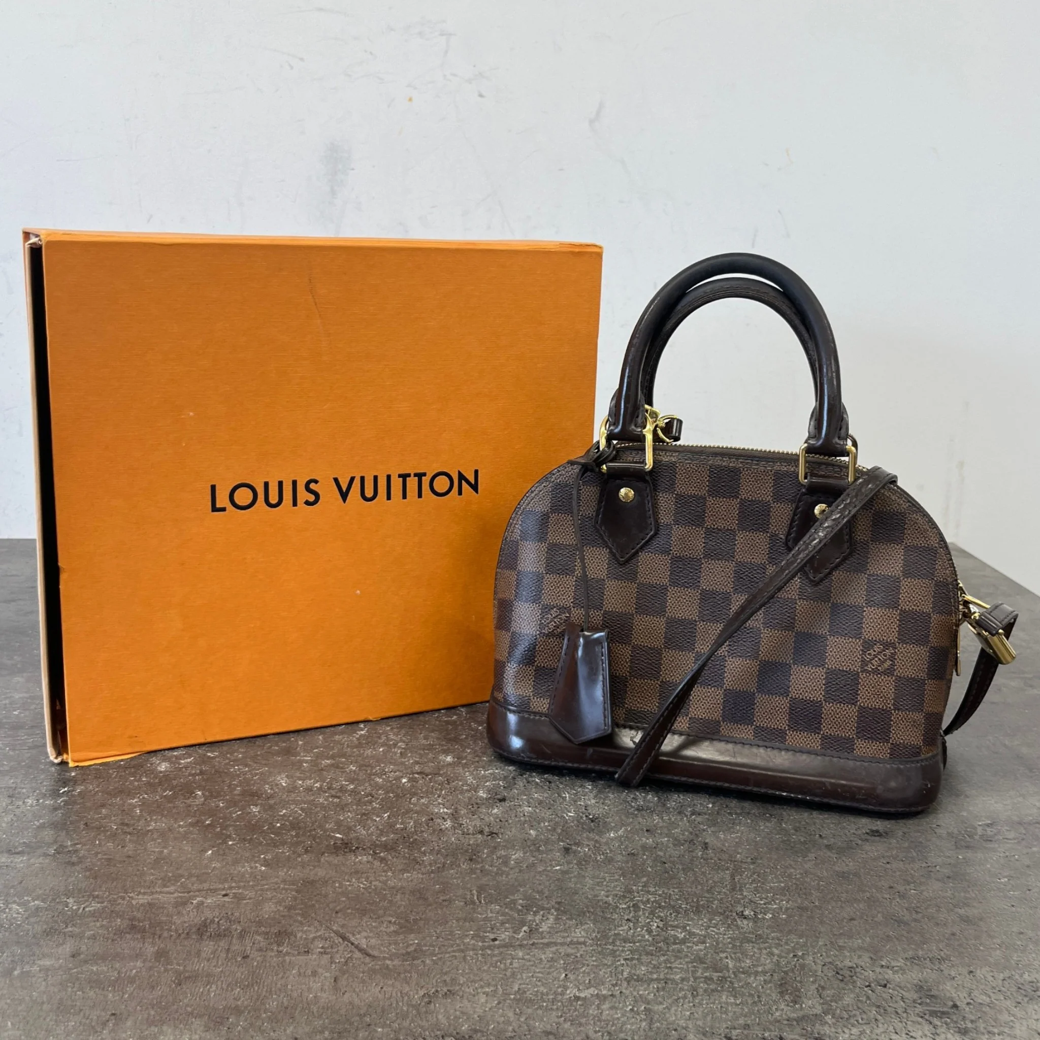 Women's Damier Ebene Alma Bb Bag Brown - Image 11