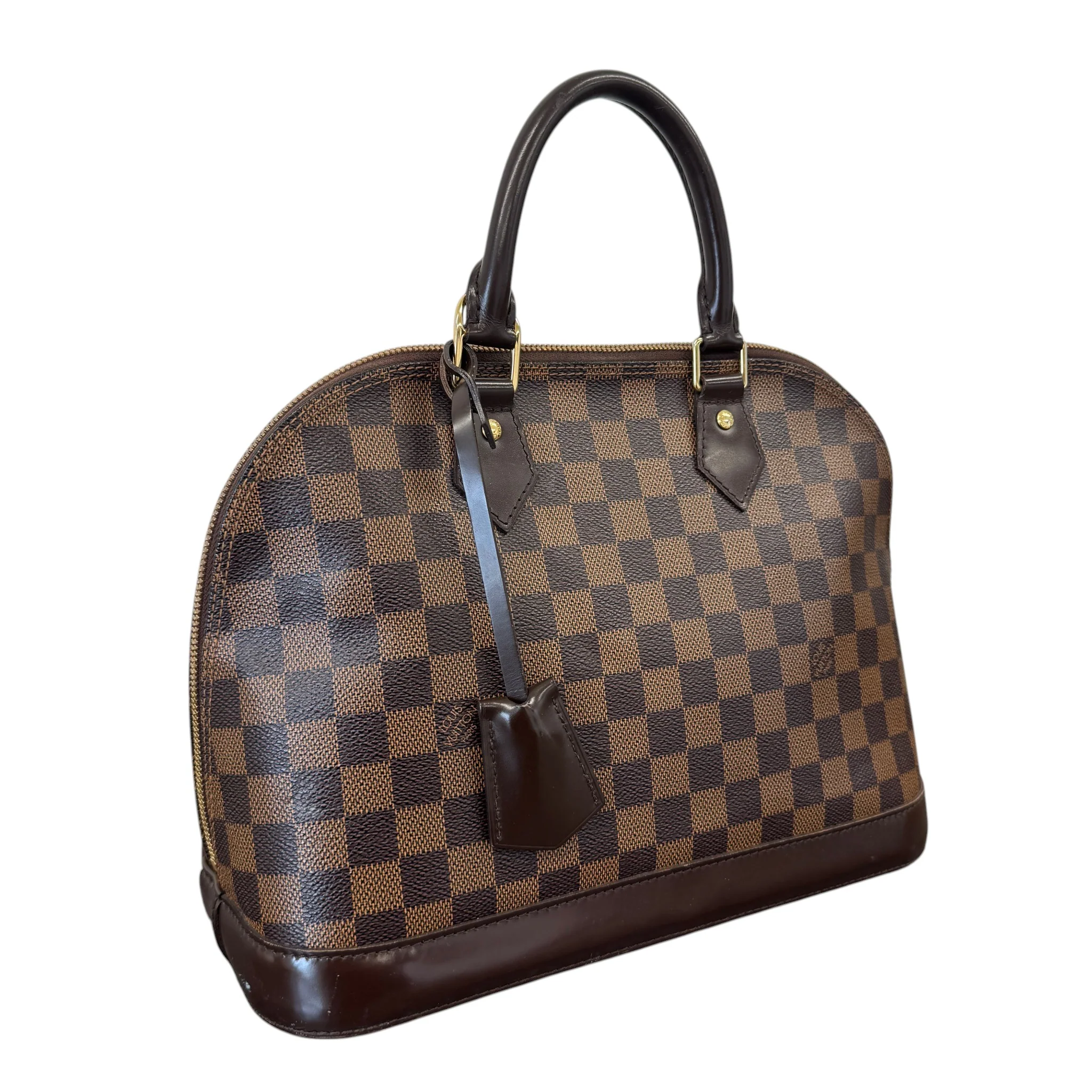 Women's Damier Ebene Alma Pm Bag Brown - Image 4