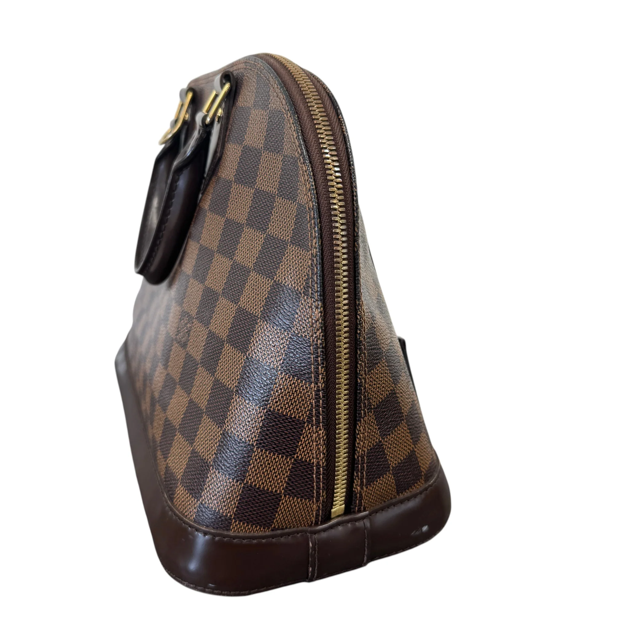 Women's Damier Ebene Alma Pm Bag Brown - Image 6