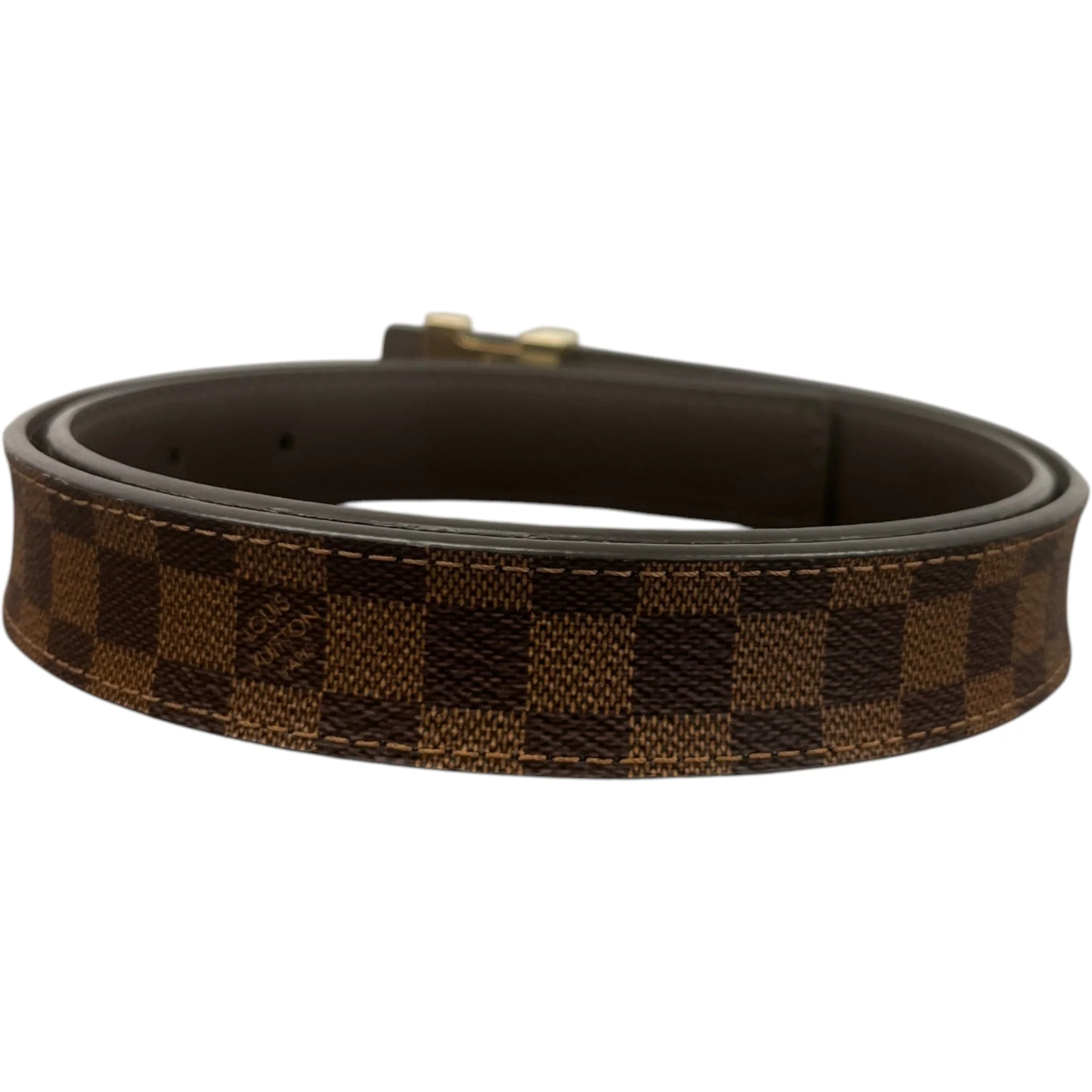Women's Damier Ebene Belt Brown Size Waist 32" - Image 2