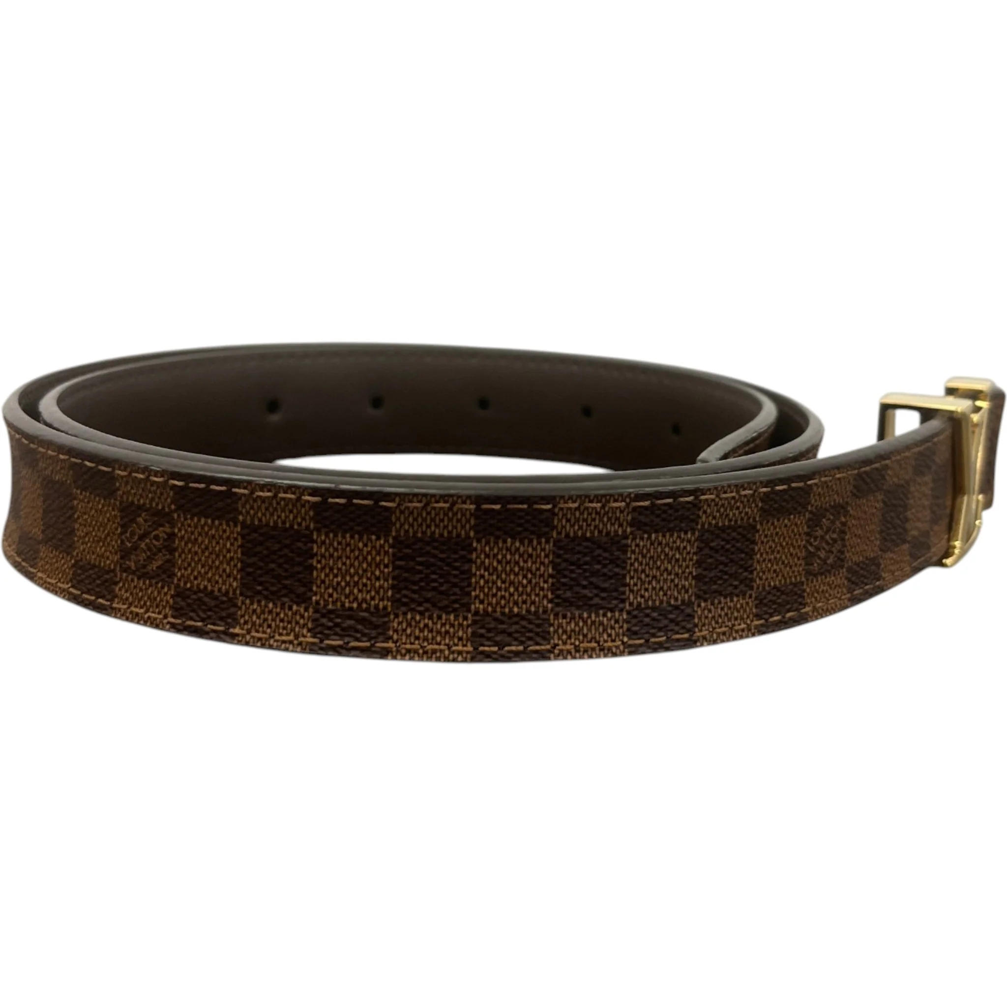 Women's Damier Ebene Belt Brown Size Waist 32" - Image 3
