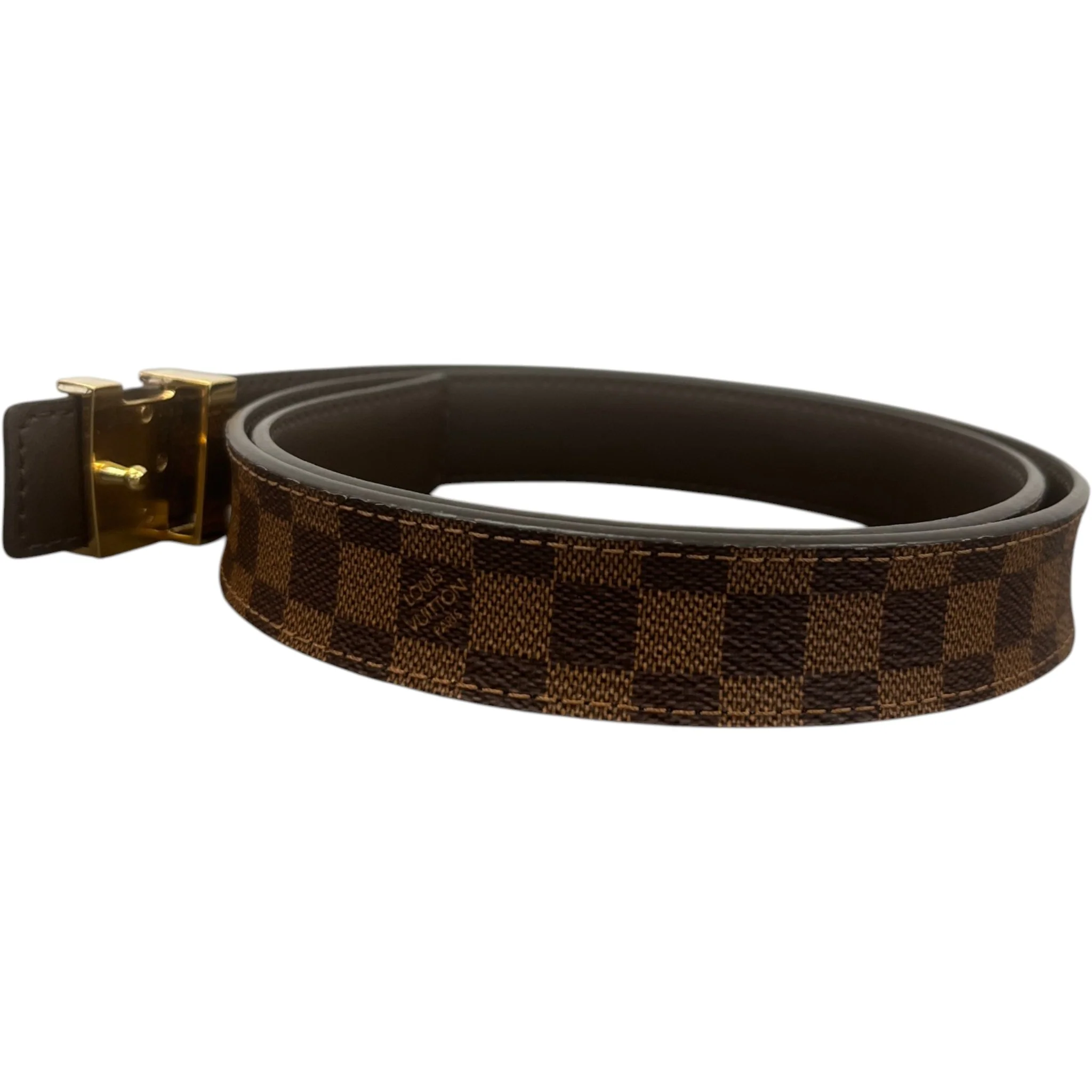 Women's Damier Ebene Belt Brown Size Waist 32" - Image 4