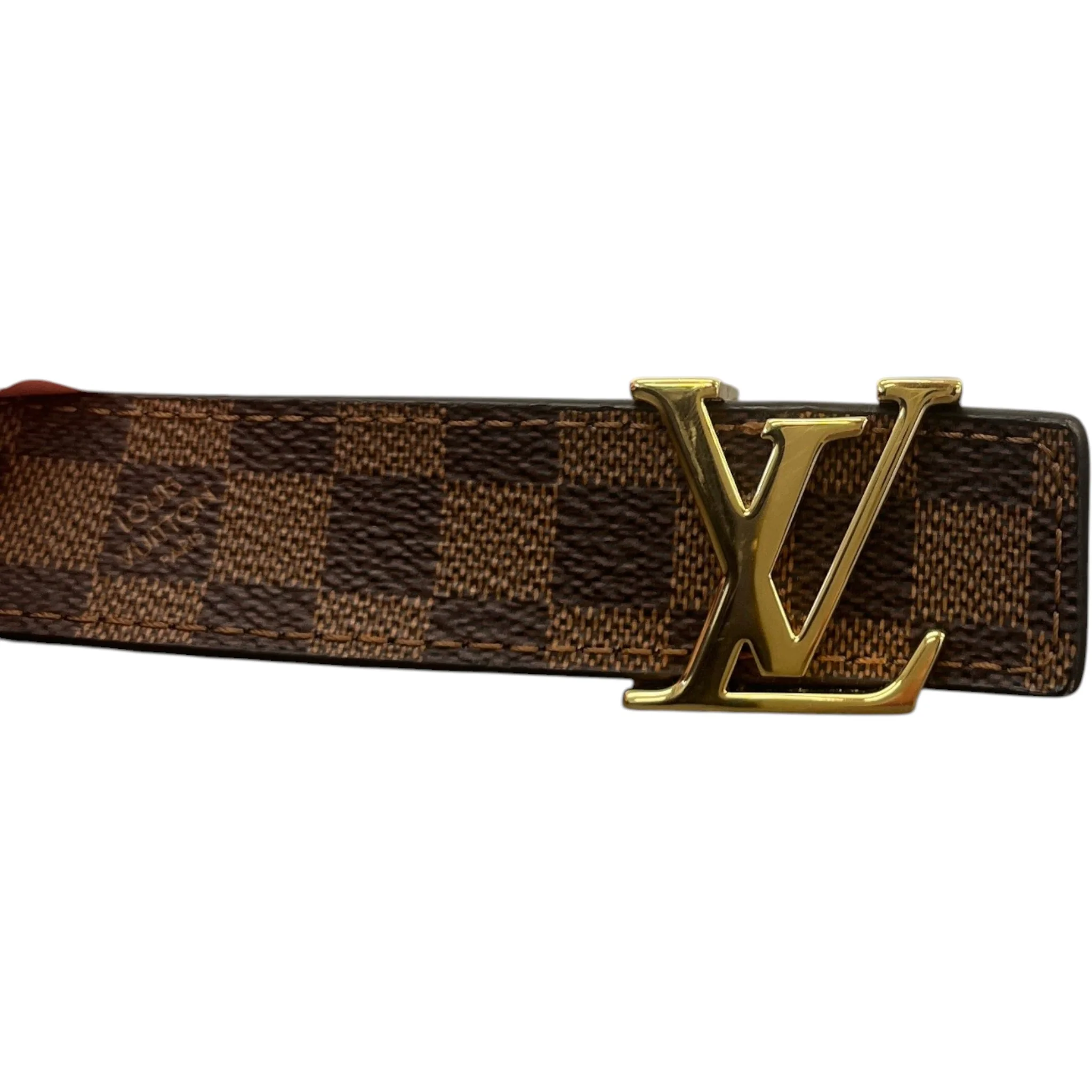 Women's Damier Ebene Belt Brown Size Waist 32" - Image 5
