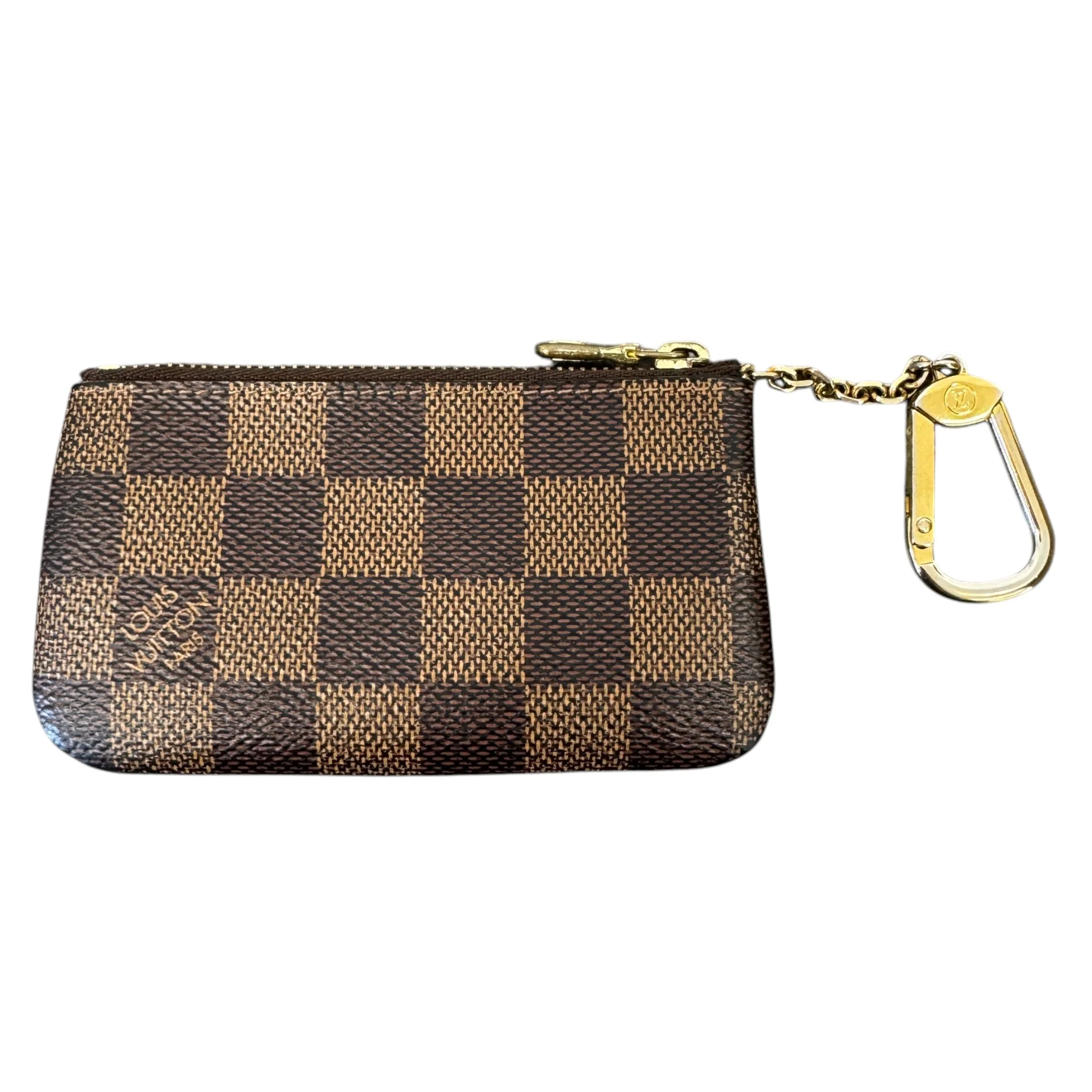 Women's Damier Ebene Coin Pouch Keyring Brown