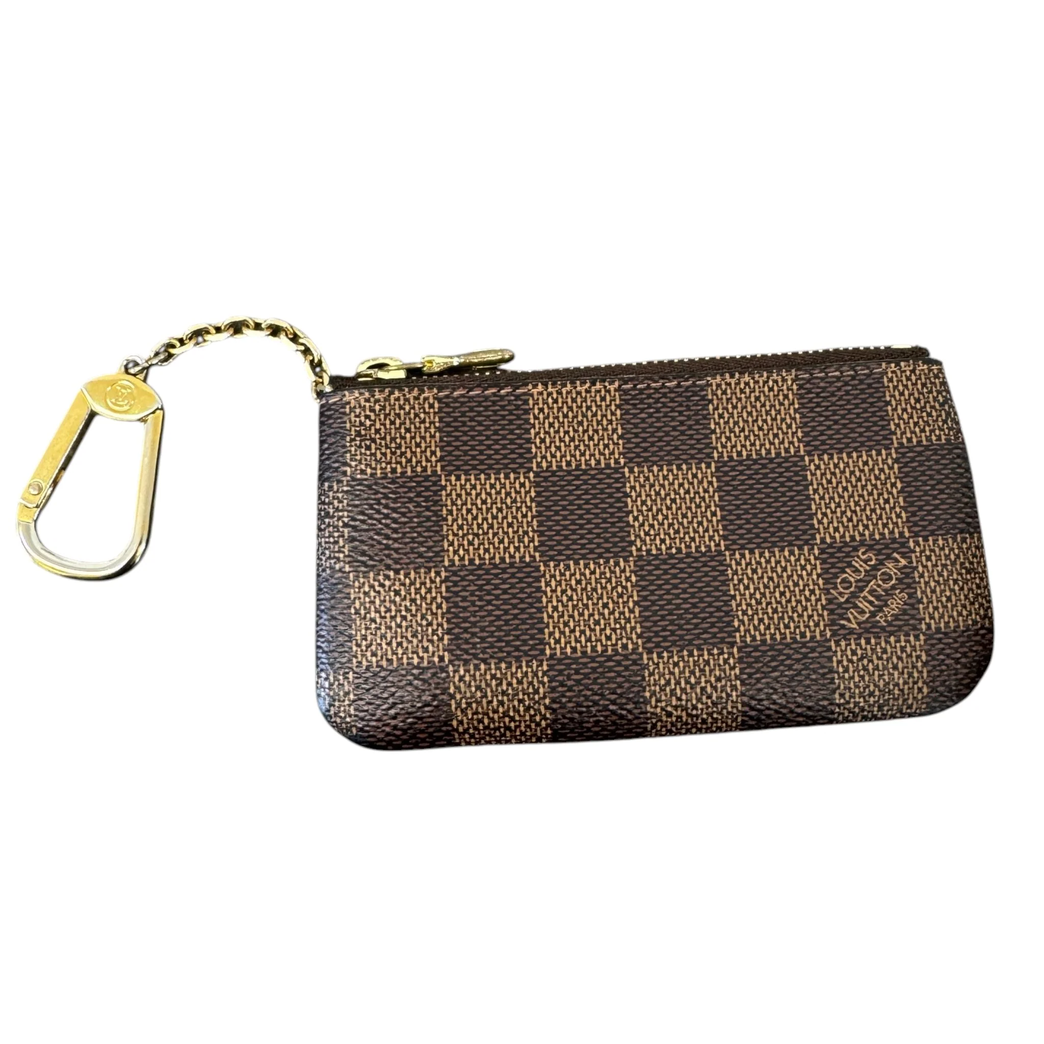 Women's Damier Ebene Coin Pouch Keyring Brown - Image 2