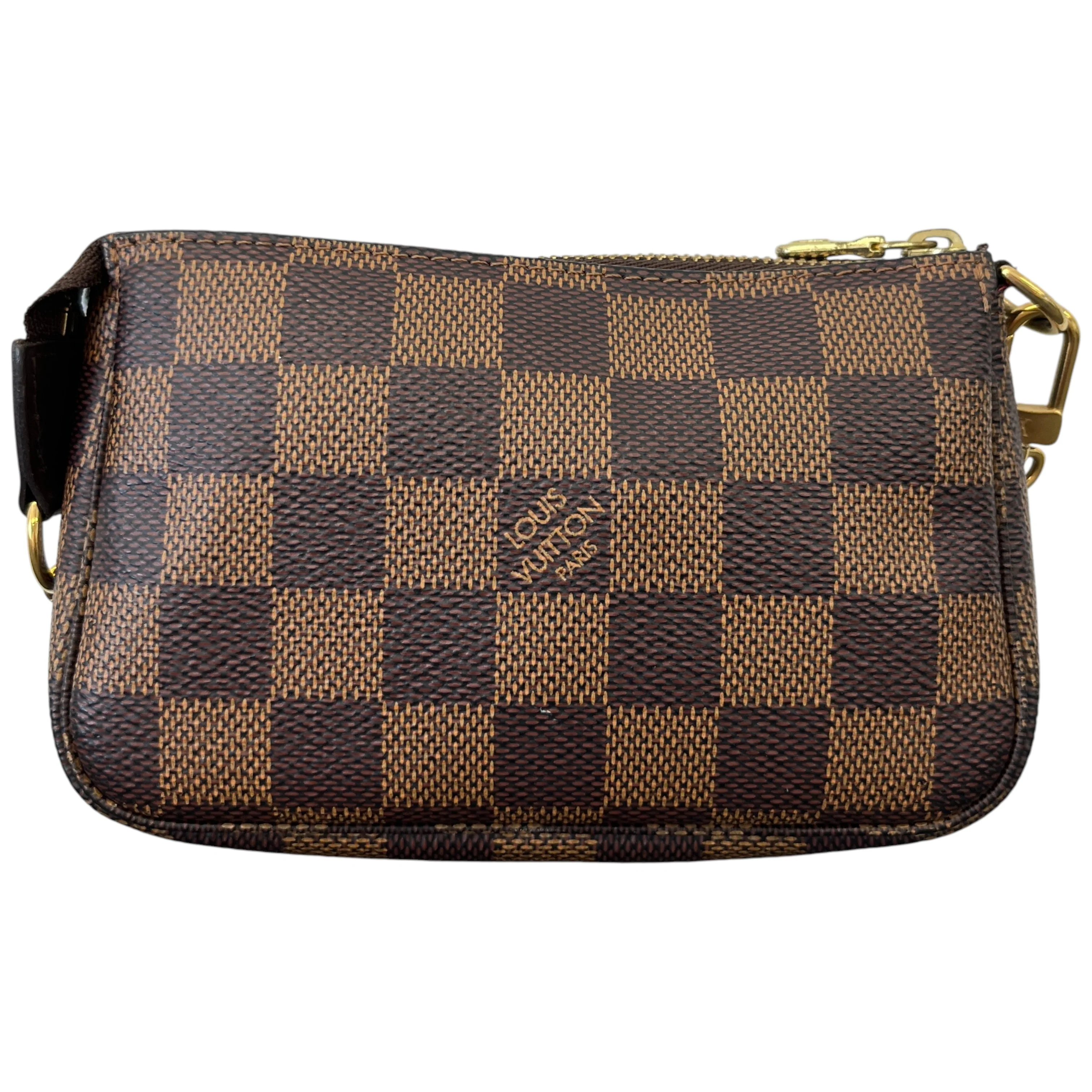 Women's Damier Ebene Mini Pochette Accessoires Bag Brown - Image 3