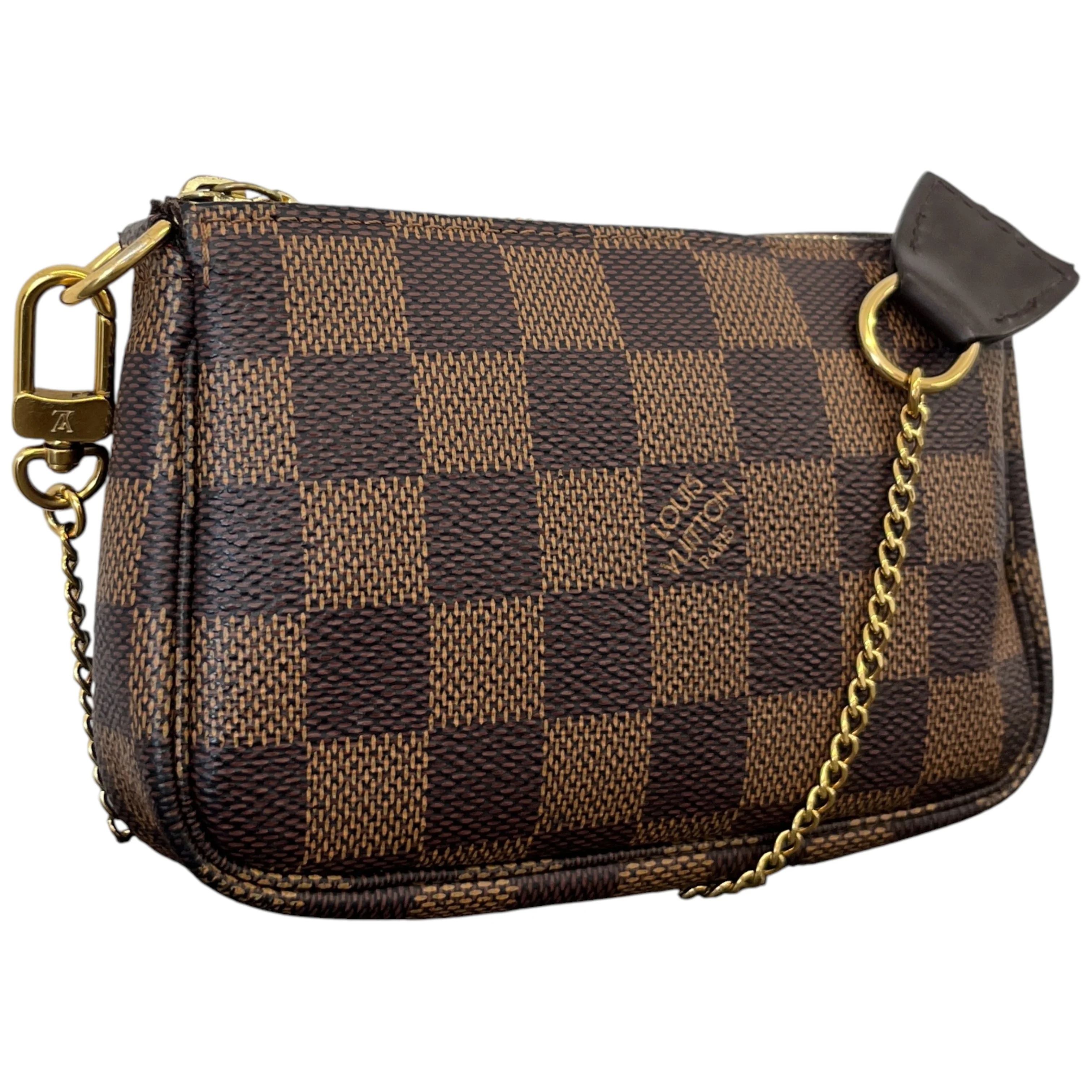 Women's Damier Ebene Mini Pochette Accessoires Bag Brown - Image 4