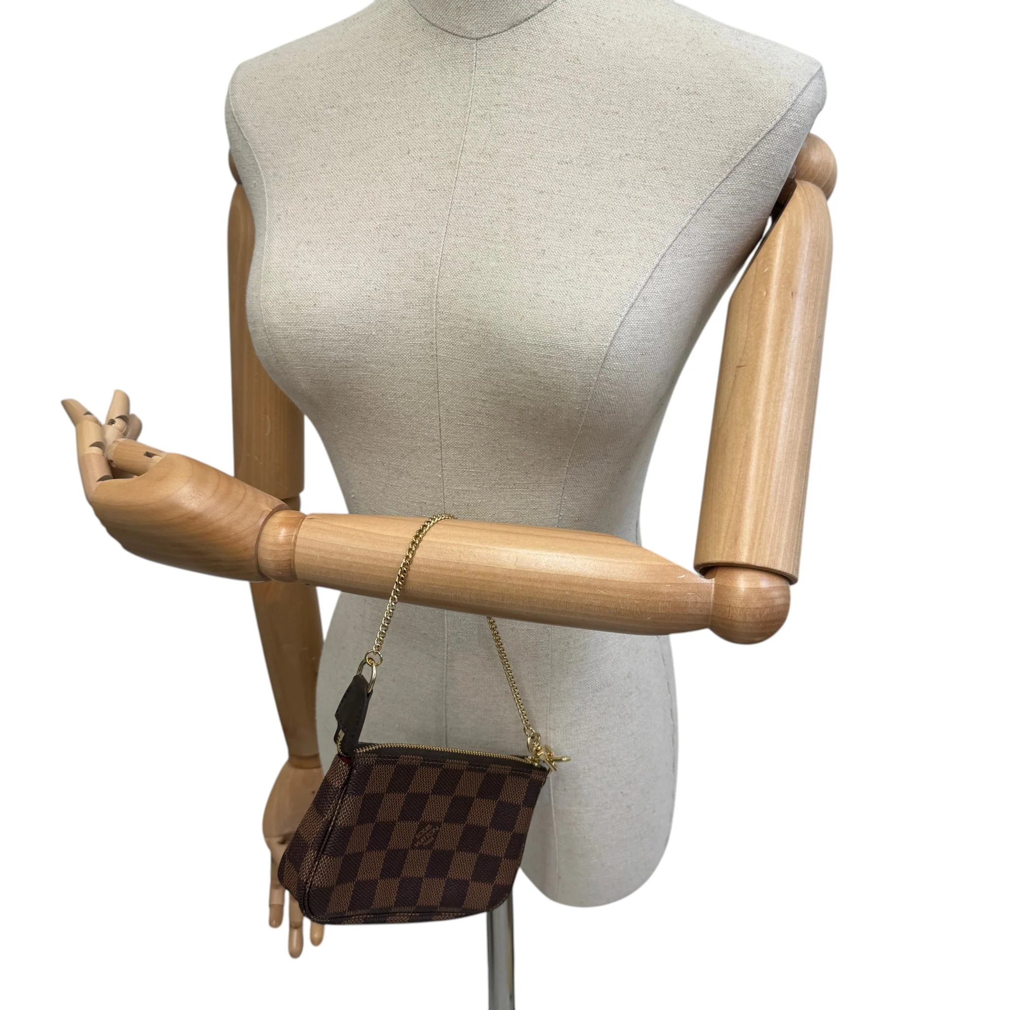 Women's Damier Ebene Mini Pochette Bag Brown - Image 2