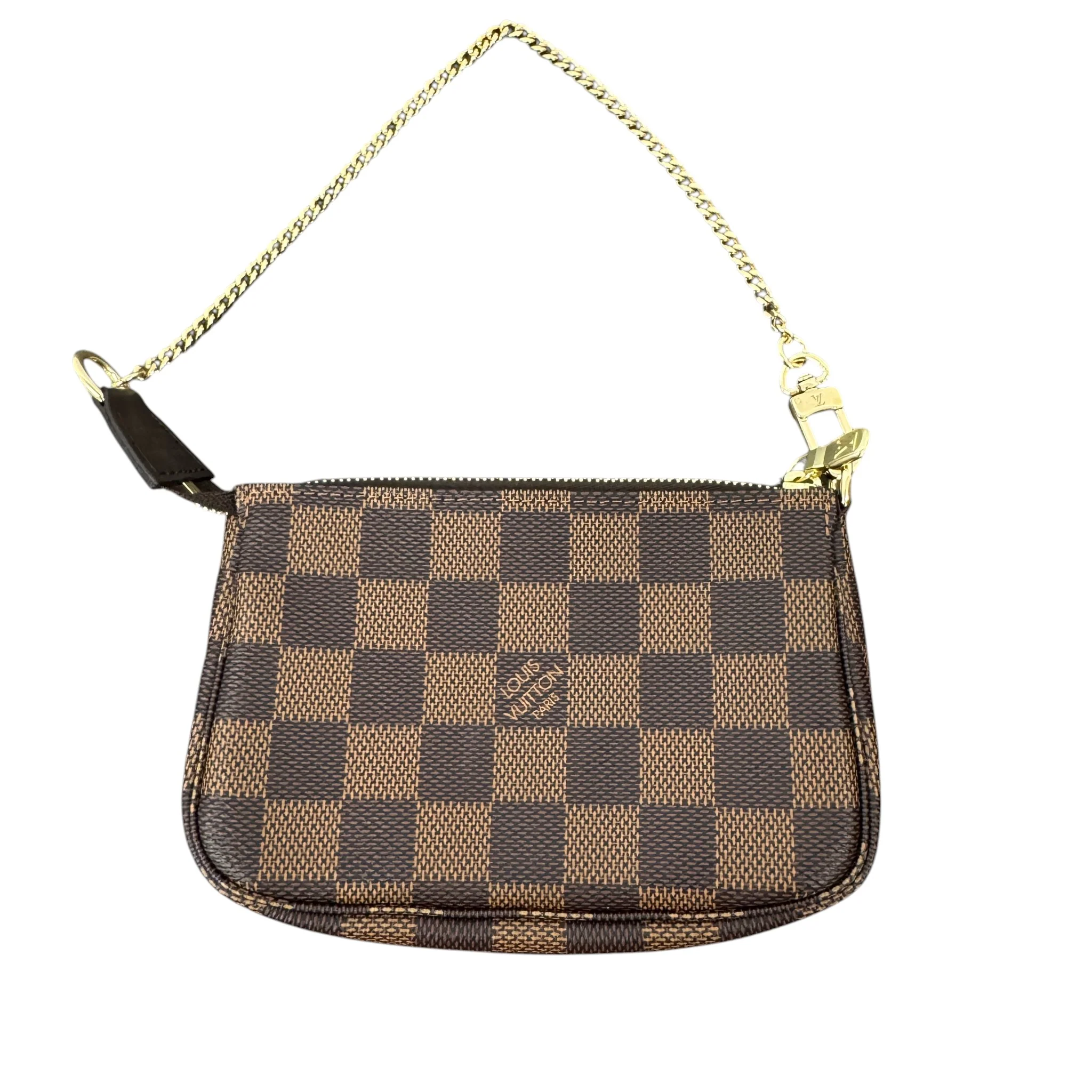 Women's Damier Ebene Mini Pochette Bag Brown - Image 3