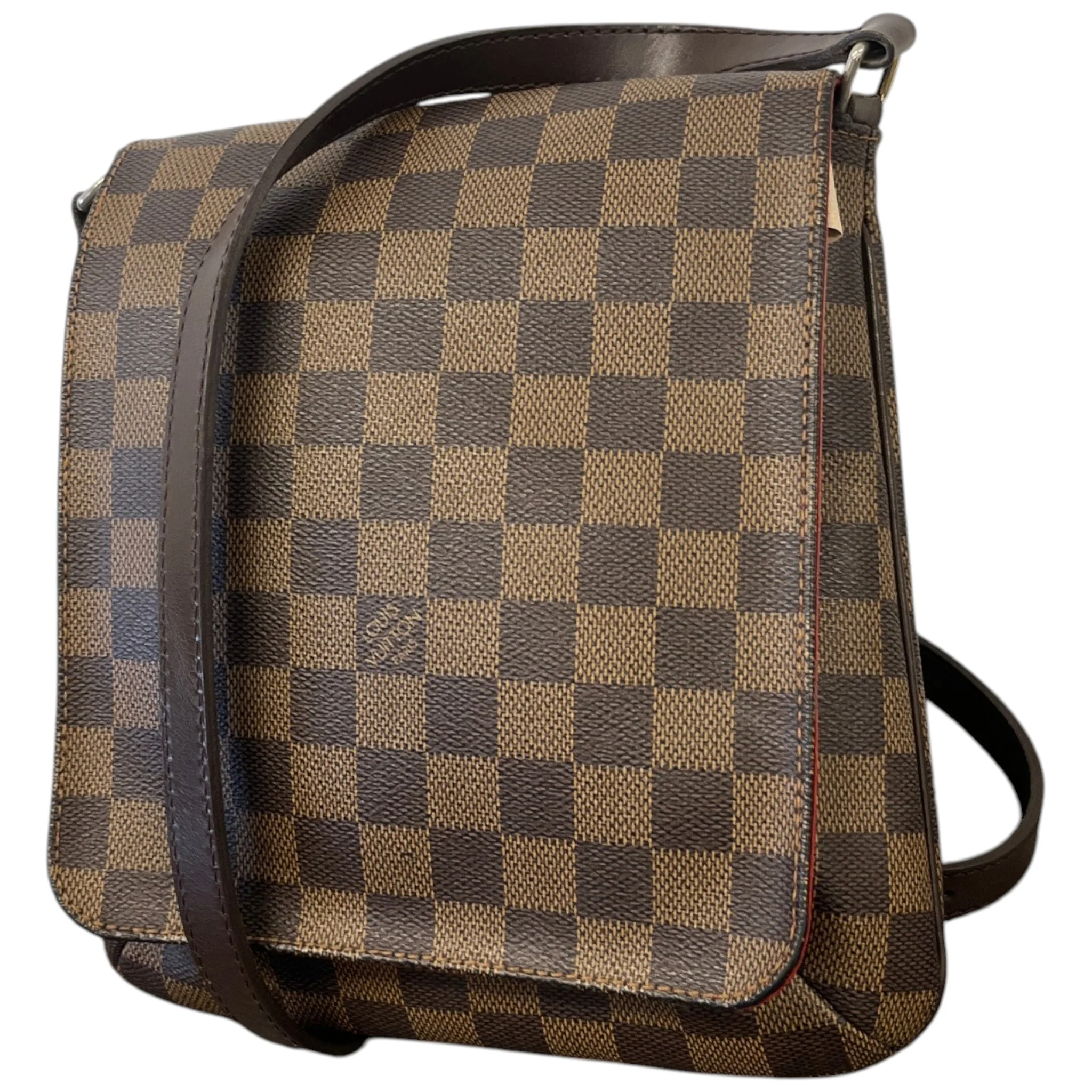 Women's Damier Ebene Musette Salsa Handbag Brown - Image 4