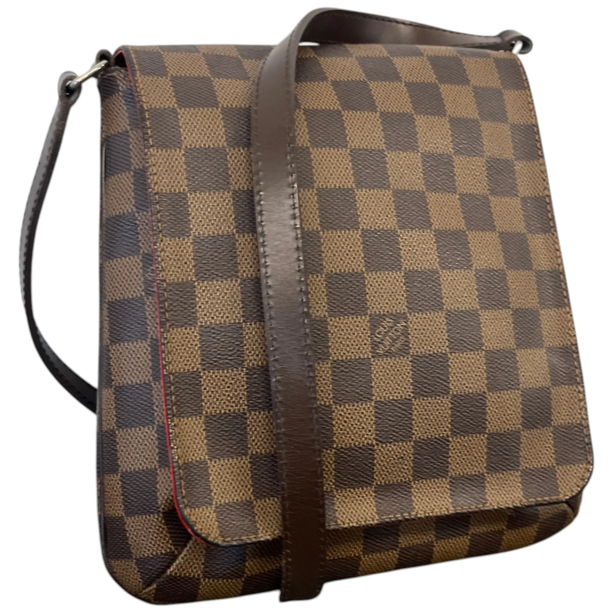 Women's Damier Ebene Musette Salsa Handbag Brown - Image 5