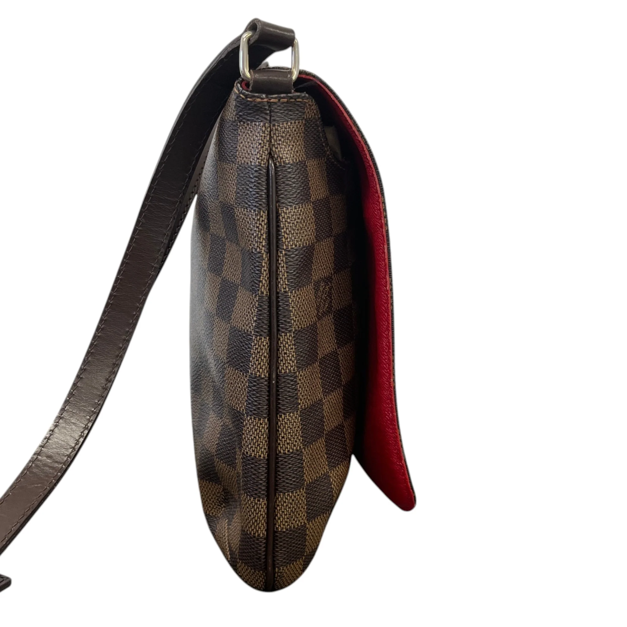 Women's Damier Ebene Musette Salsa Handbag Brown - Image 6