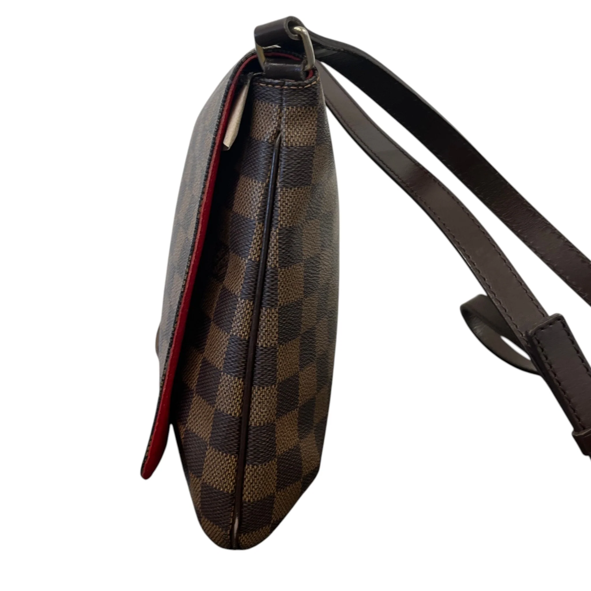 Women's Damier Ebene Musette Salsa Handbag Brown - Image 7