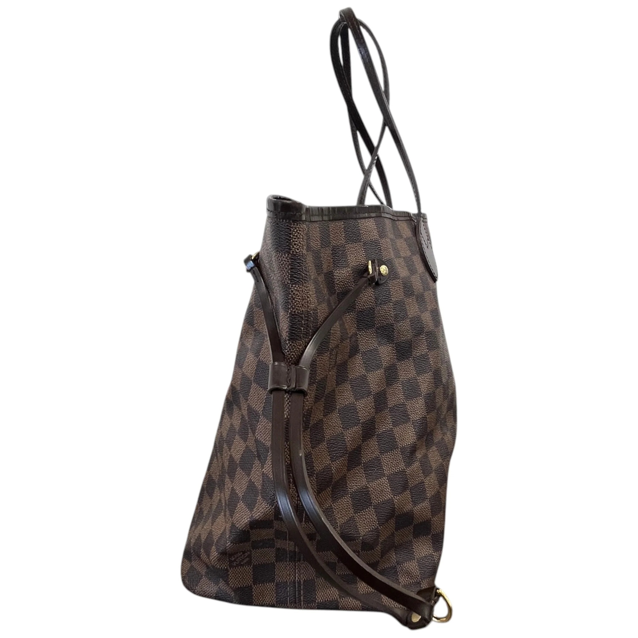 Women's Damier Ebene Neverfull Gm Bag Brown - Image 6