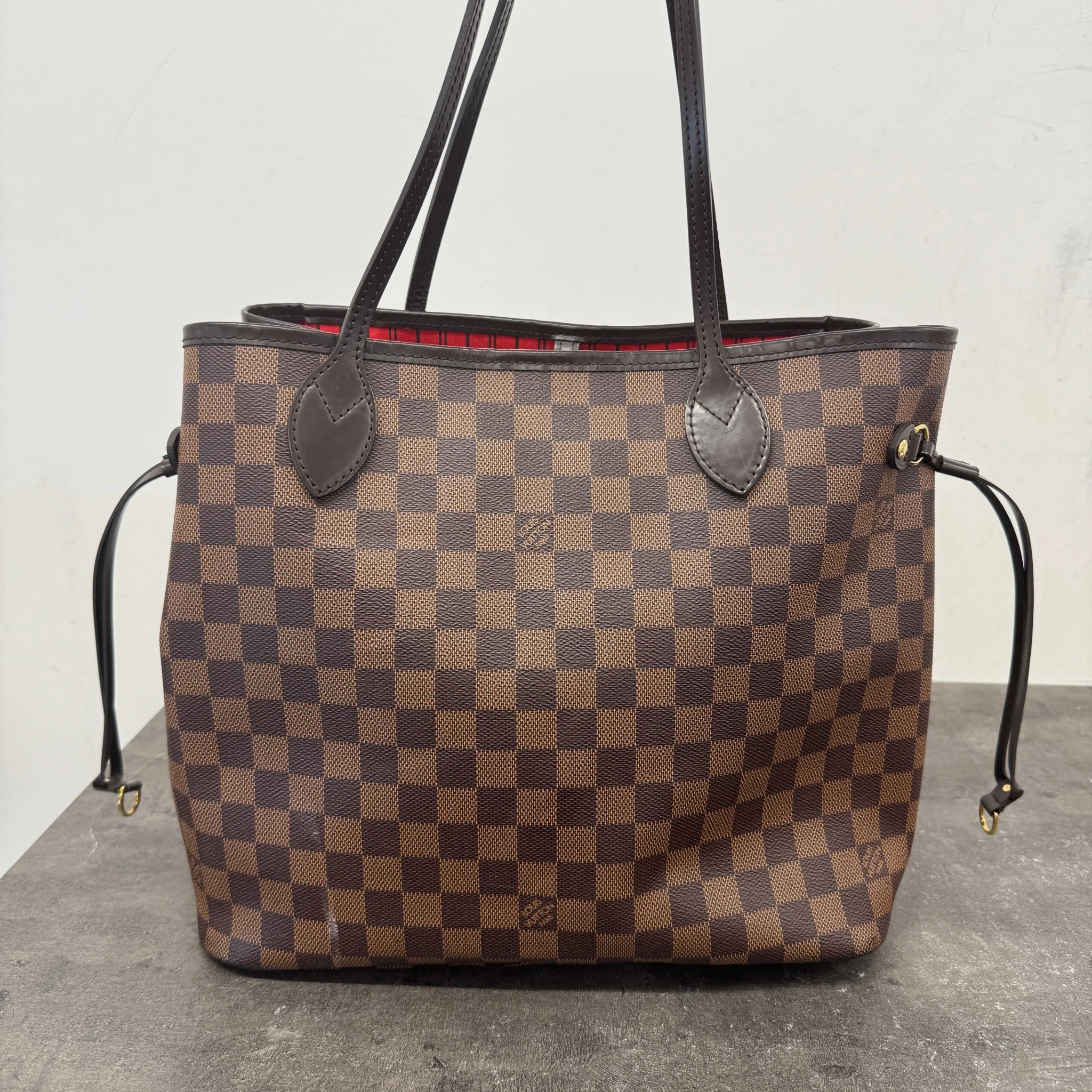 Women's Damier Ebene Neverfull Mm Bag Brown - Image 15