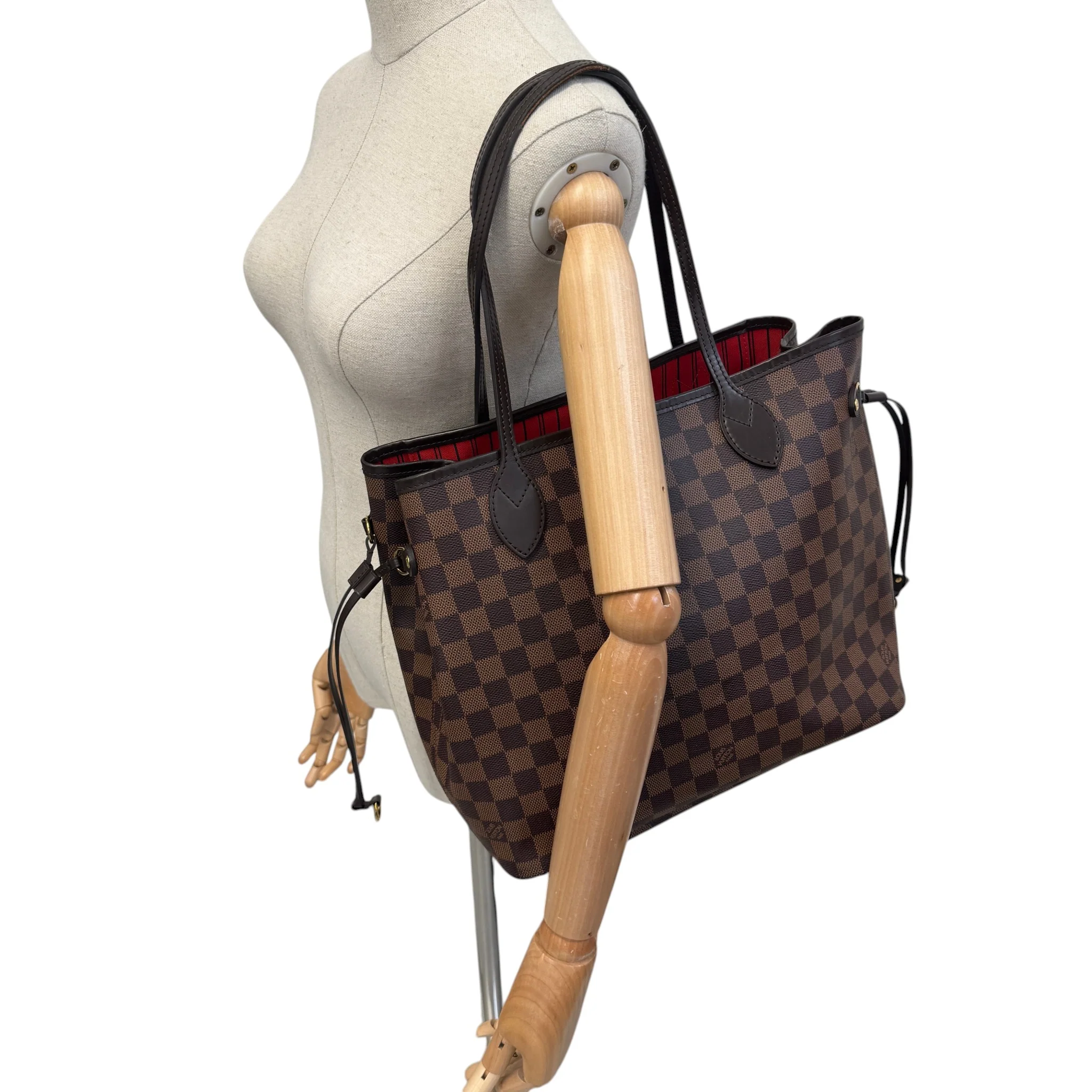 Women's Damier Ebene Neverfull Mm Bag Brown - Image 2