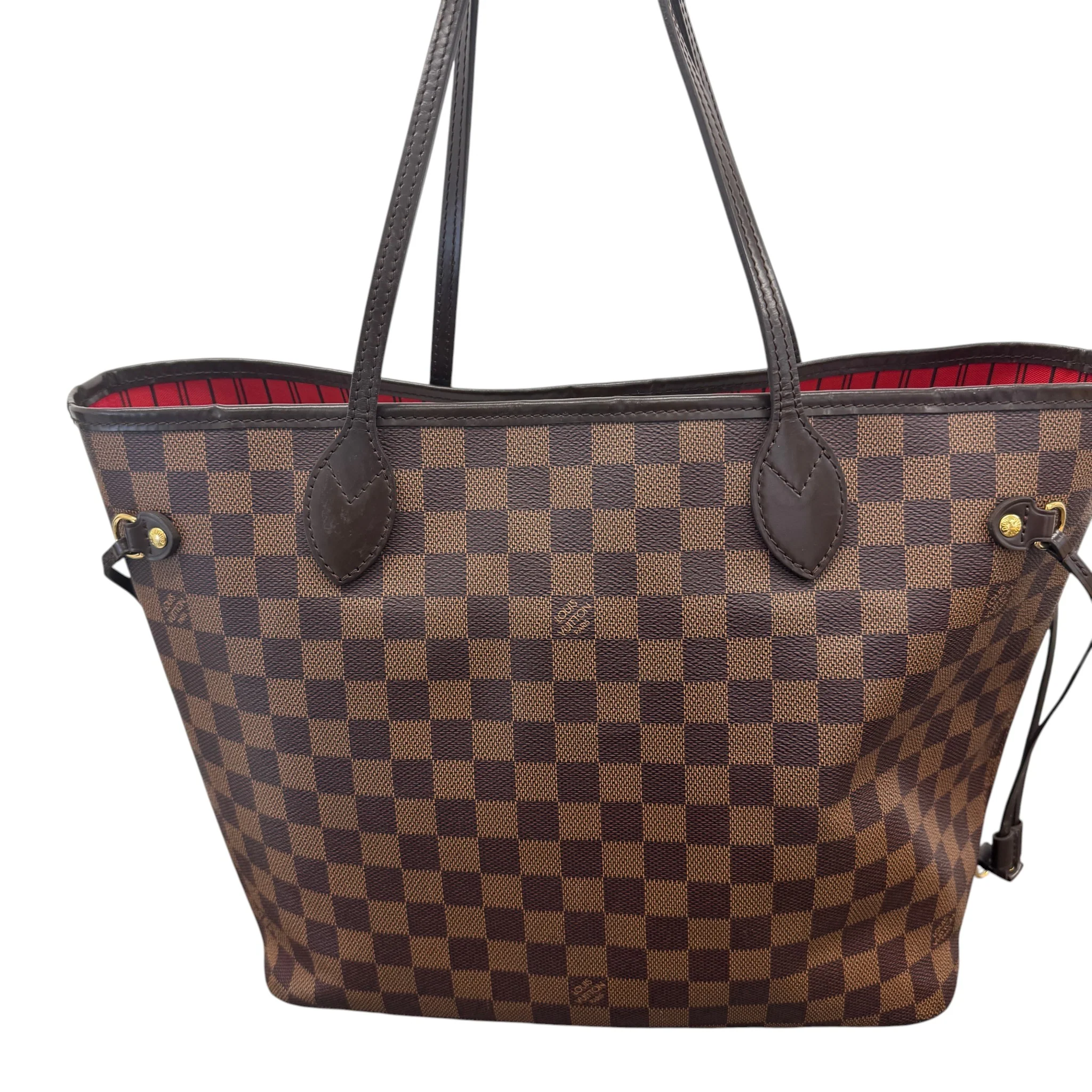 Women's Damier Ebene Neverfull Mm Bag Brown - Image 3