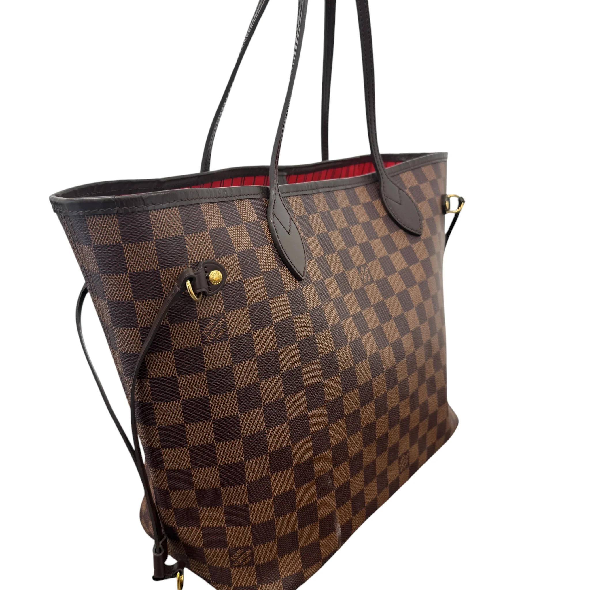 Women's Damier Ebene Neverfull Mm Bag Brown - Image 4