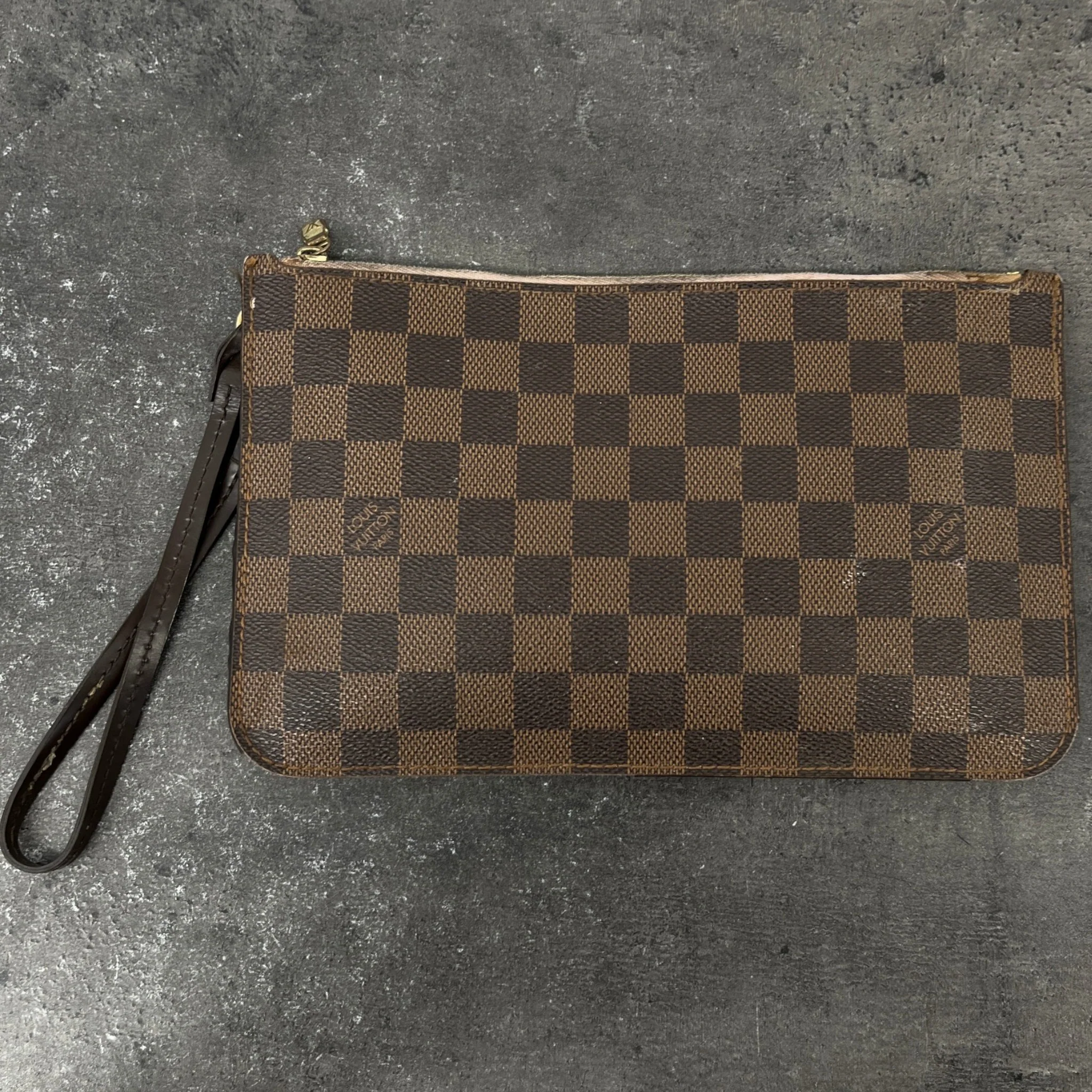 Women's Damier Ebene Pouch Brown - Image 6