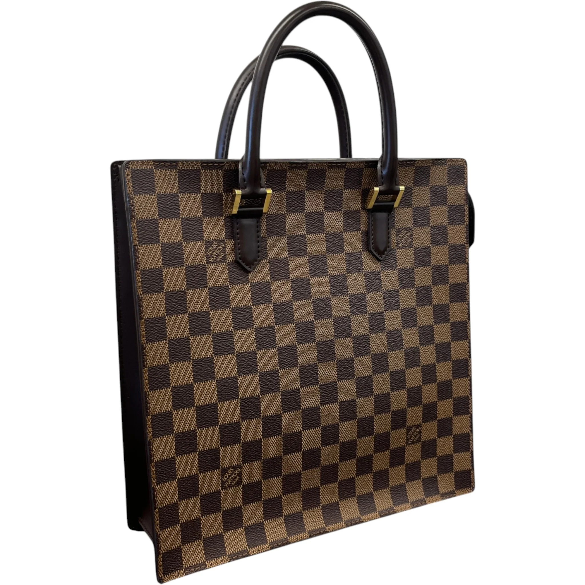 Women's Damier Ebene Sac Plat Pm Bag Brown - Image 5
