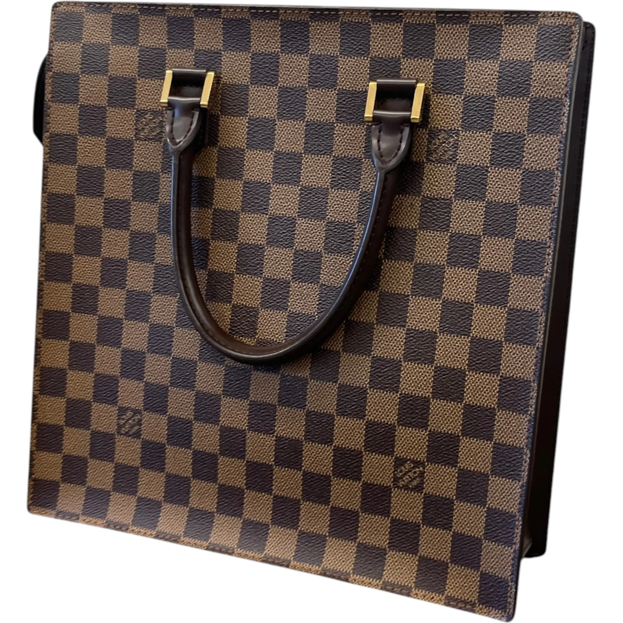 Women's Damier Ebene Sac Plat Pm Bag Brown - Image 9