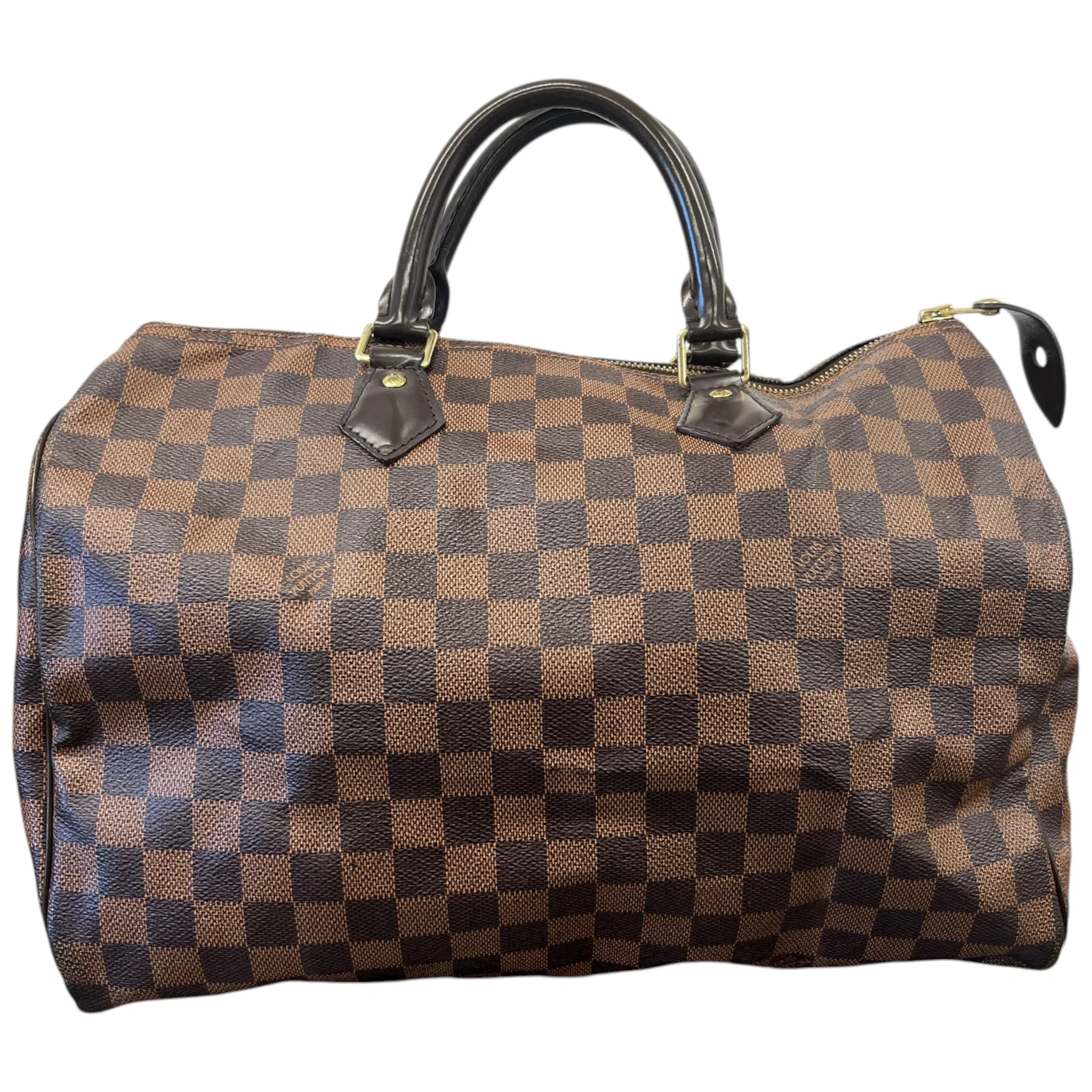 Women's Damier Ebene Speedy 35 Bag Brown