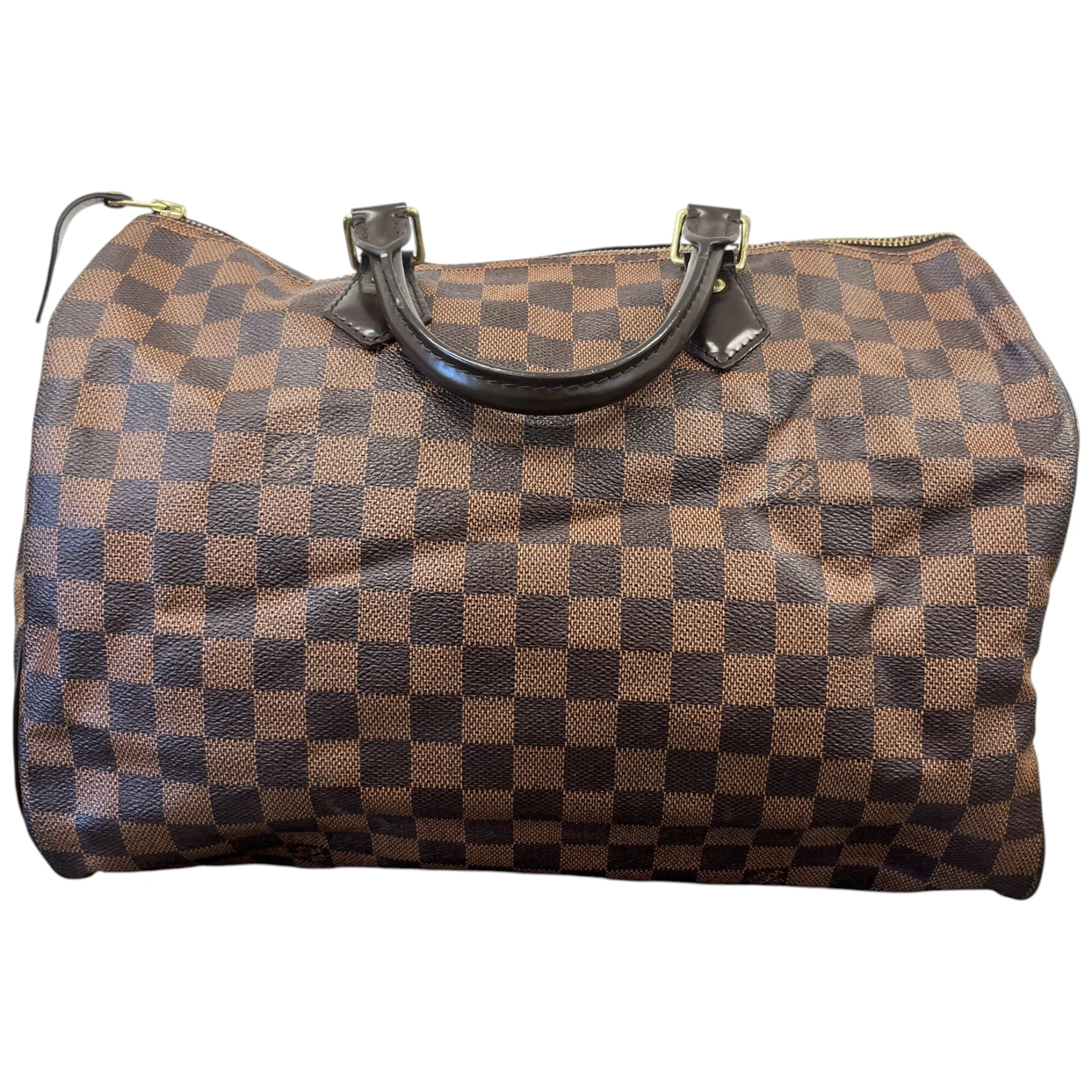 Women's Damier Ebene Speedy 35 Bag Brown - Image 3