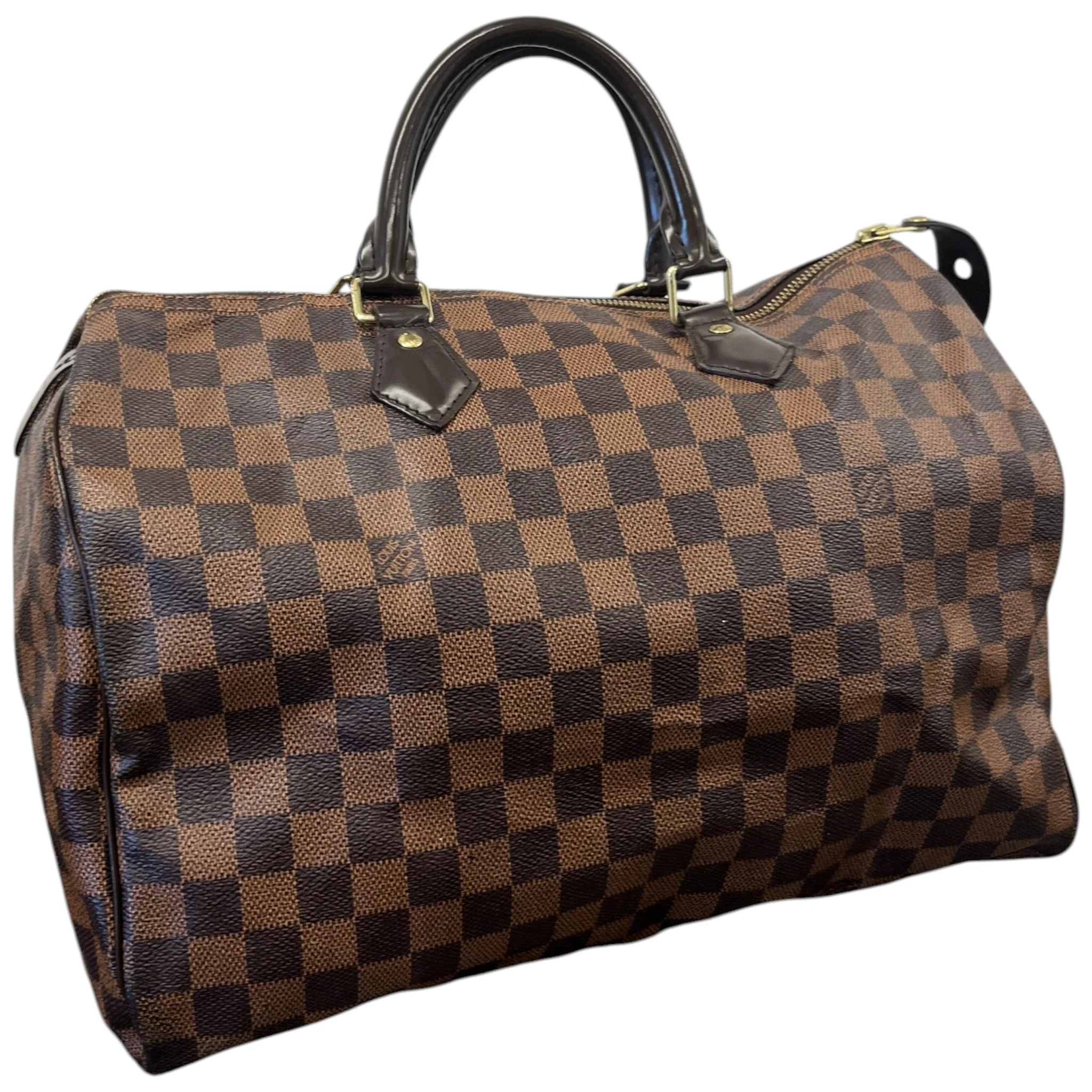 Women's Damier Ebene Speedy 35 Bag Brown - Image 4