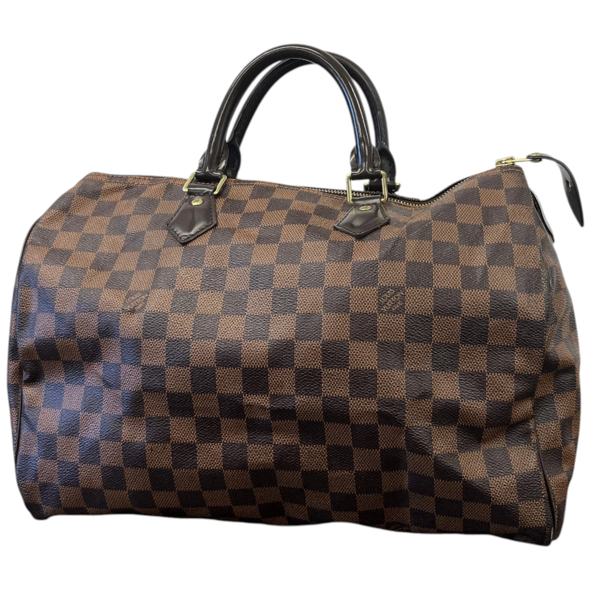 Women's Damier Ebene Speedy 35 Bag Brown - Image 5