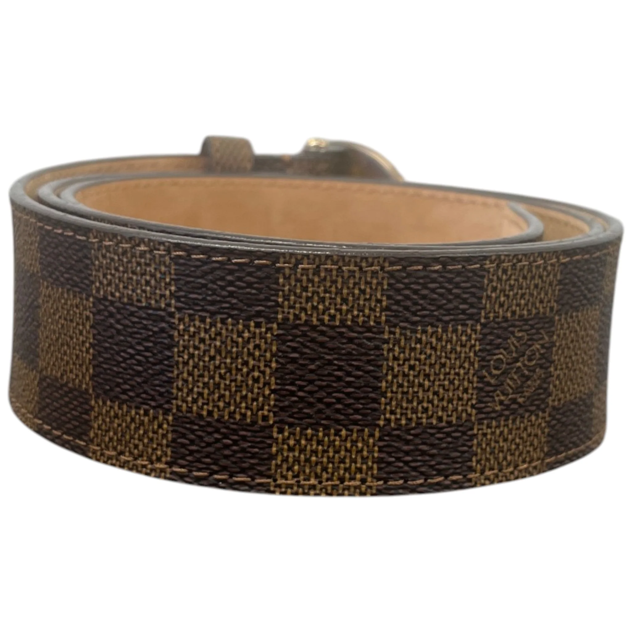 Women's Damier Ebene Trunks & Bags Belt Brown Size 80CM / UK 8 - Image 2