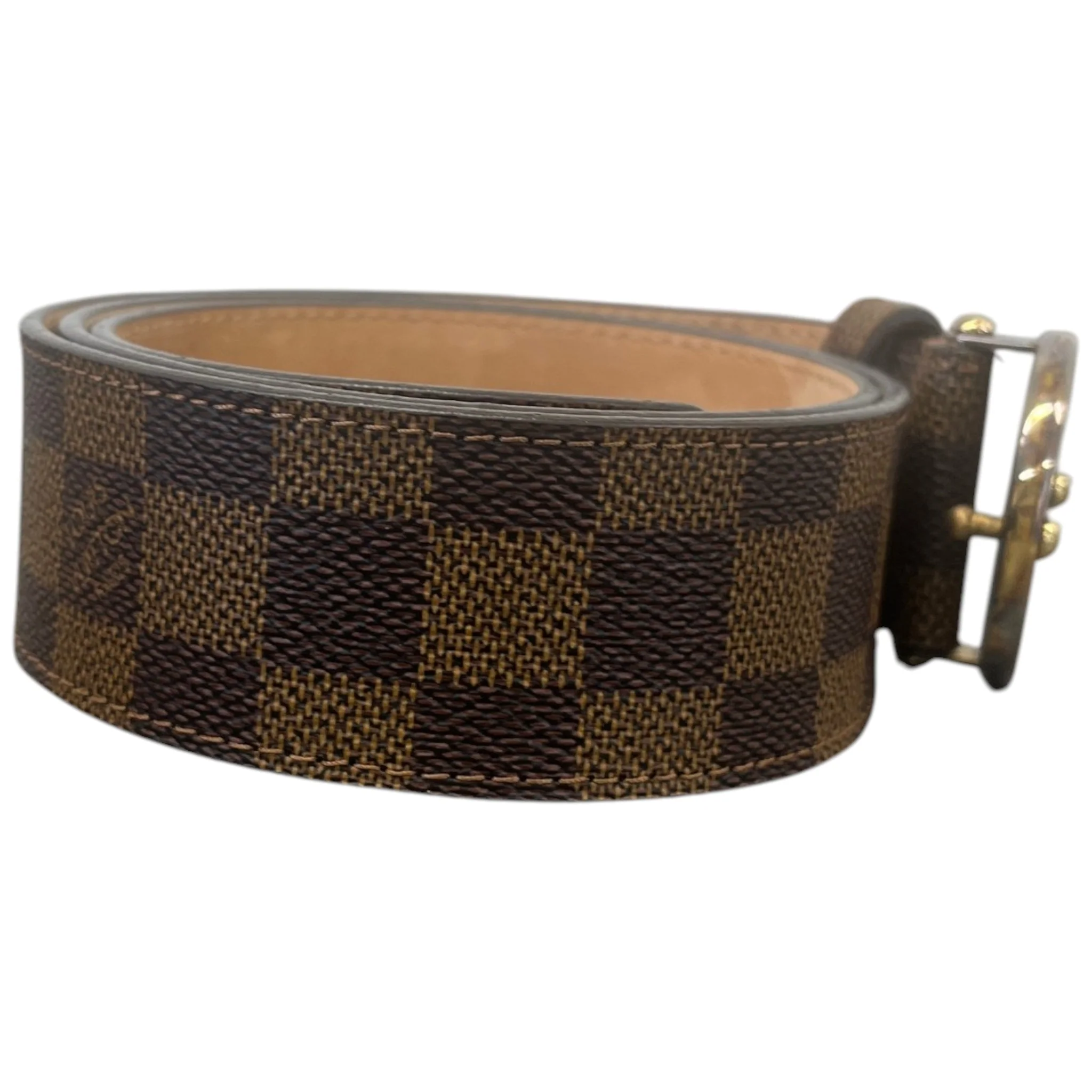 Women's Damier Ebene Trunks & Bags Belt Brown Size 80CM / UK 8 - Image 4