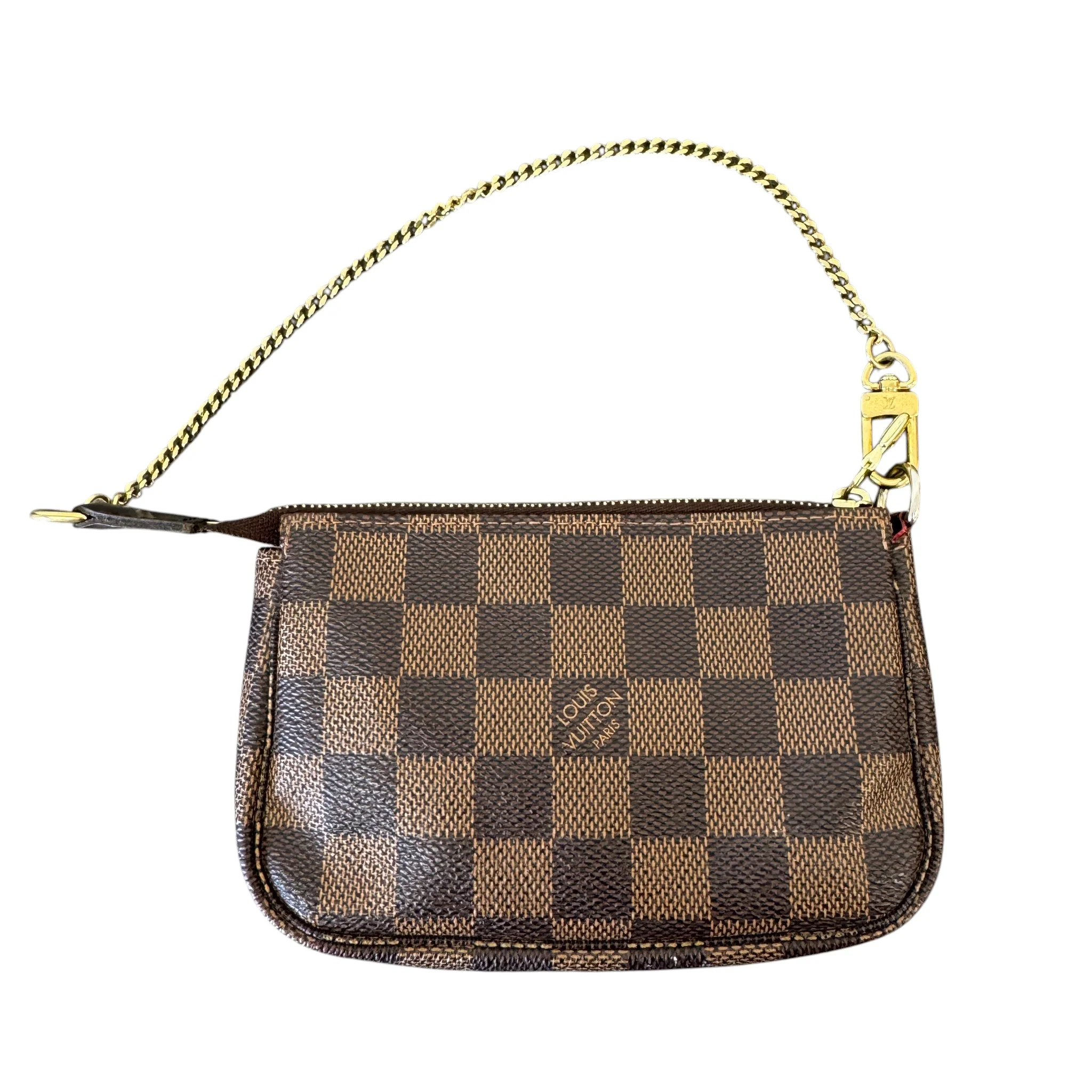 Women's Damier Pochette Mini Handbag Brown