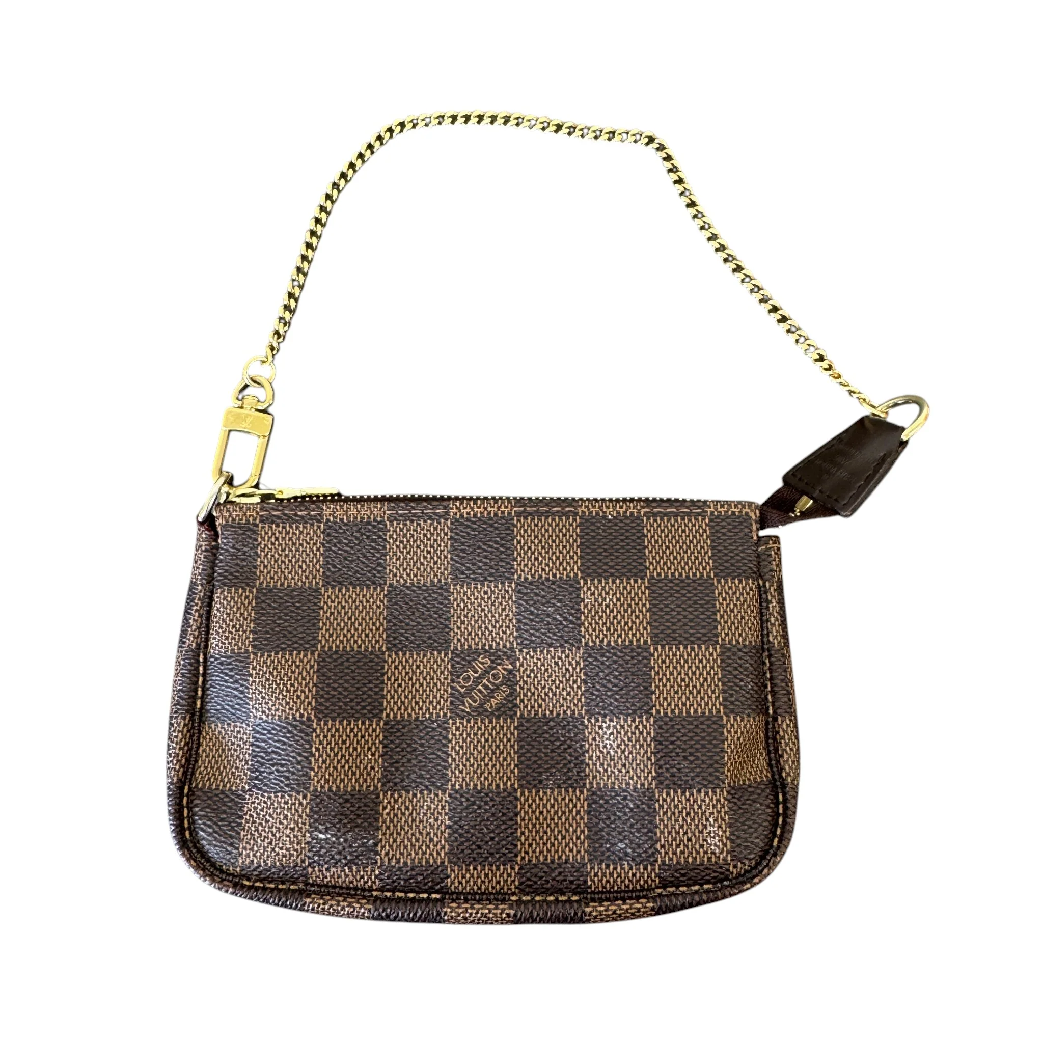 Women's Damier Pochette Mini Handbag Brown - Image 3