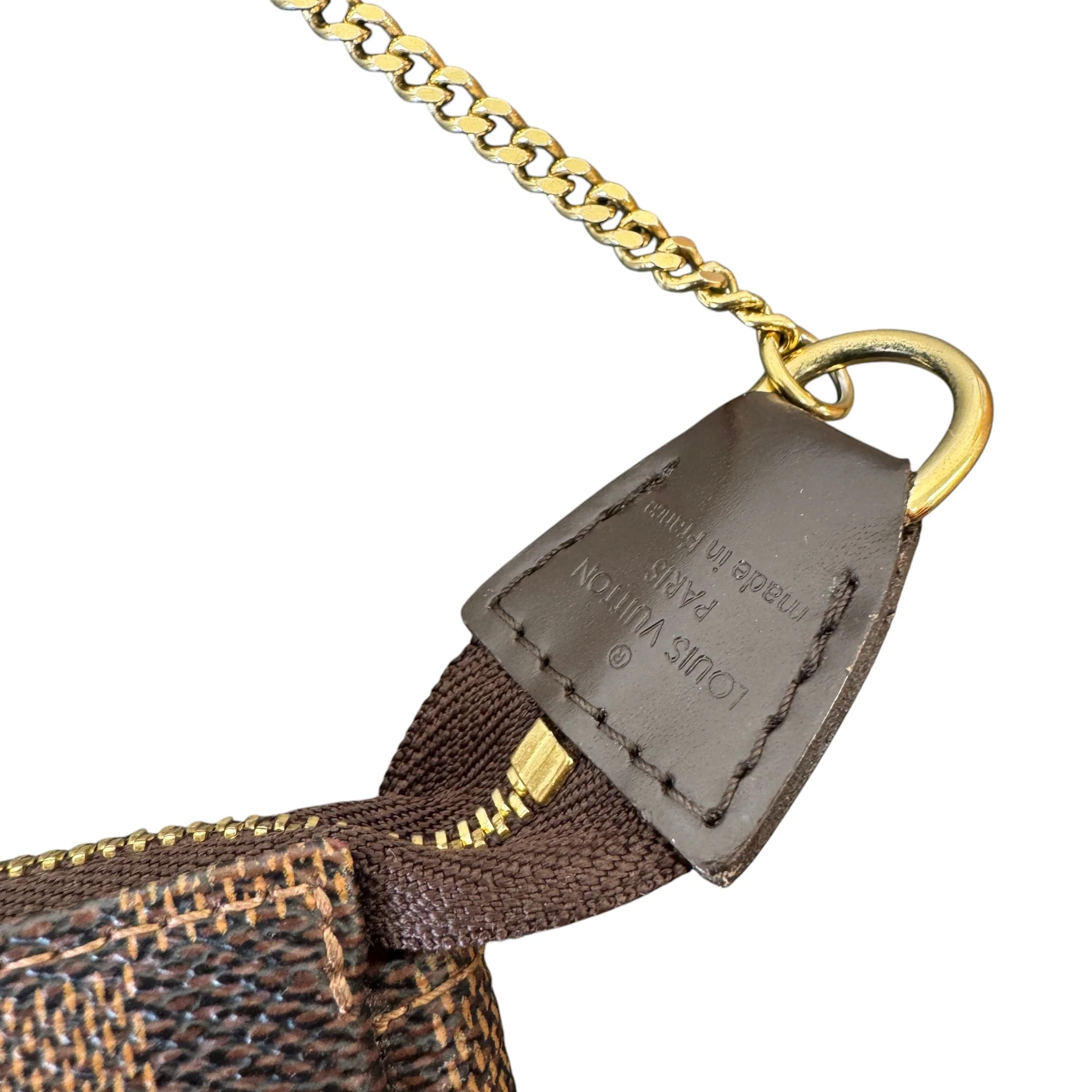 Women's Damier Pochette Mini Handbag Brown - Image 4