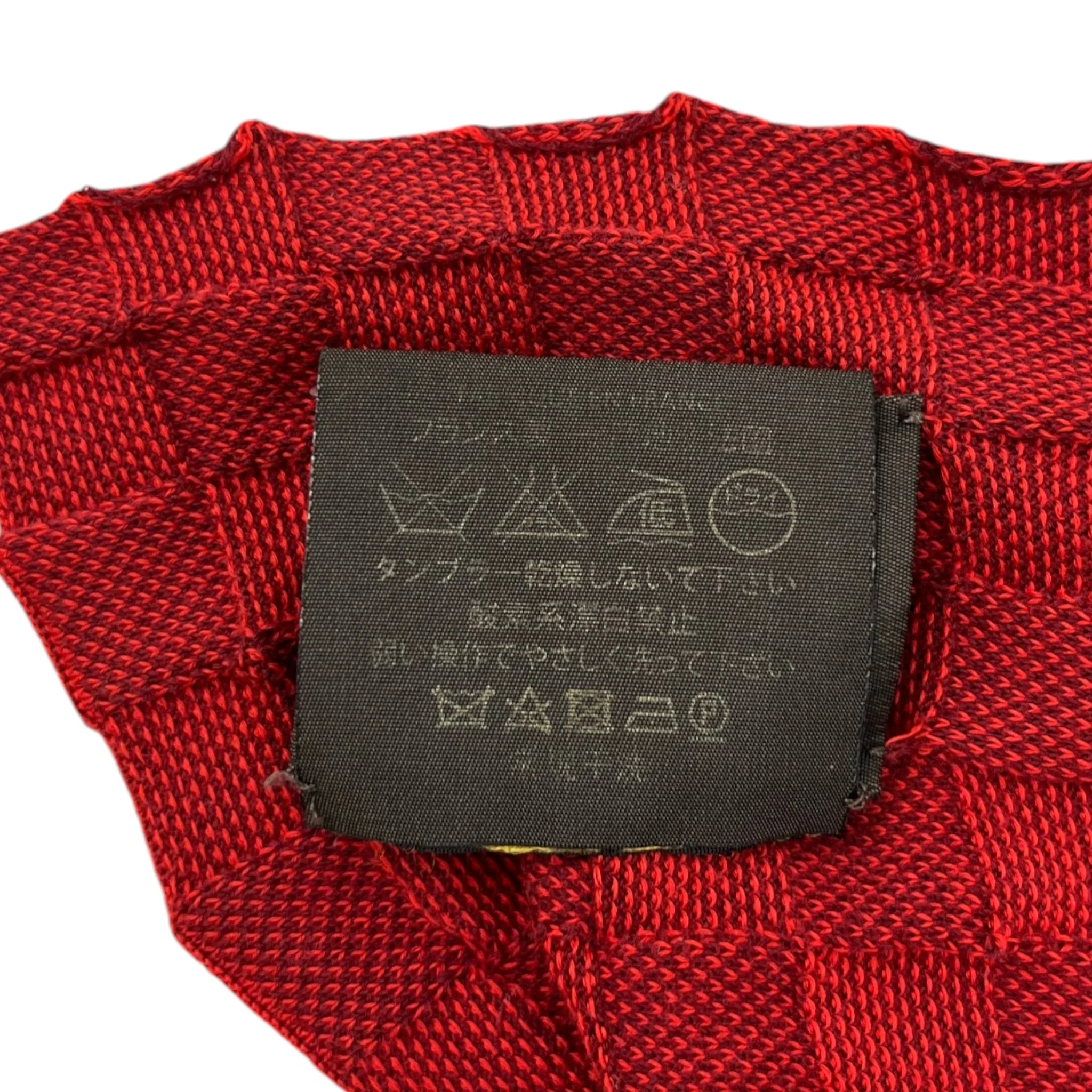 Women's Damier Scarf Red - Image 5