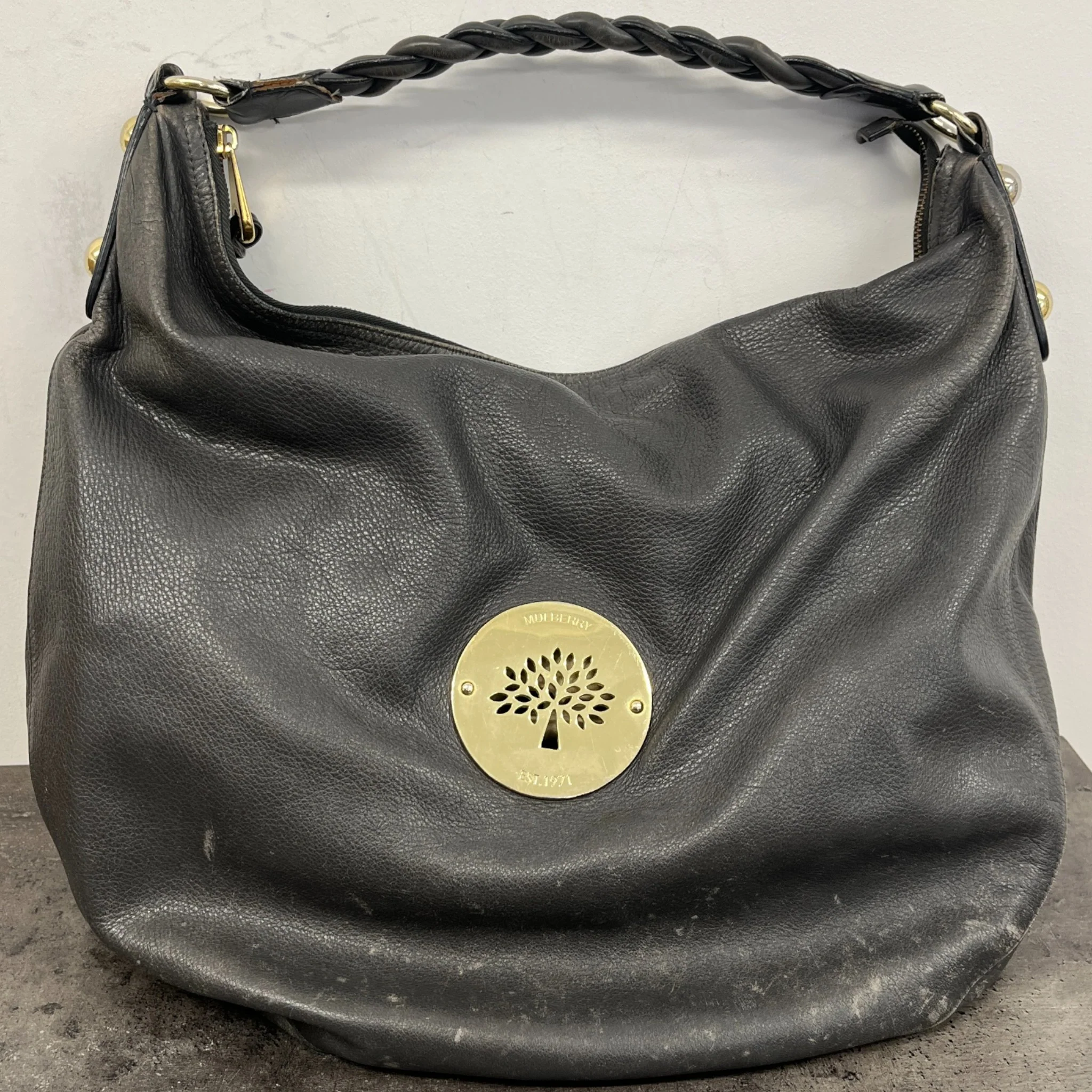 Women's Daria Hobo Large Bag Grey - Image 8