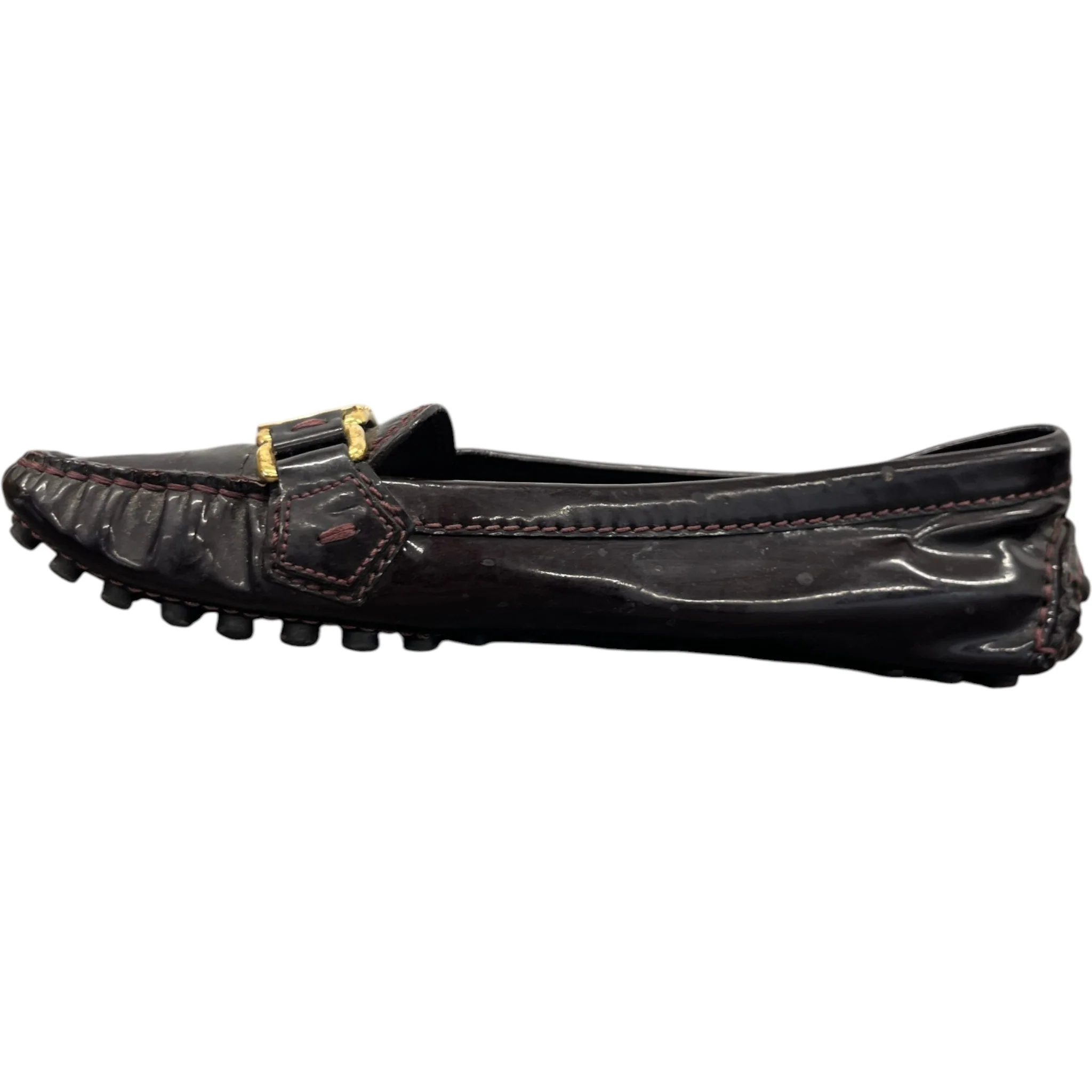 Women's Dauphine Oxford Loafers Burgundy Size EU 36 / UK 3 - Image 2