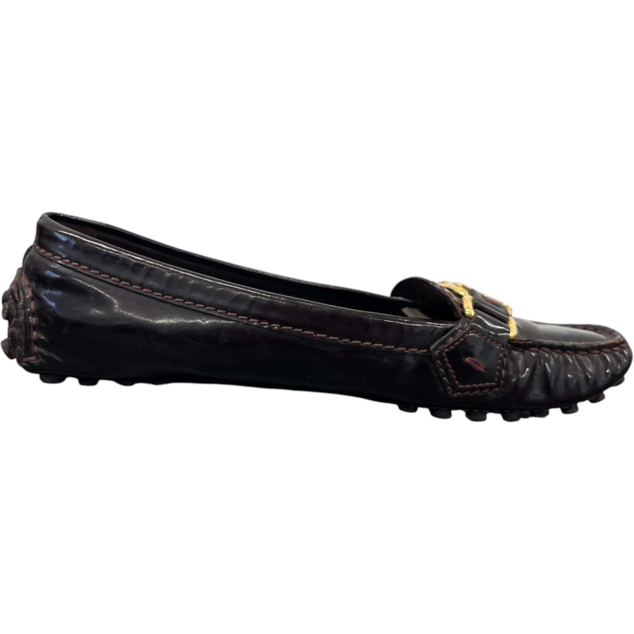 Women's Dauphine Oxford Loafers Burgundy Size EU 36 / UK 3 - Image 4