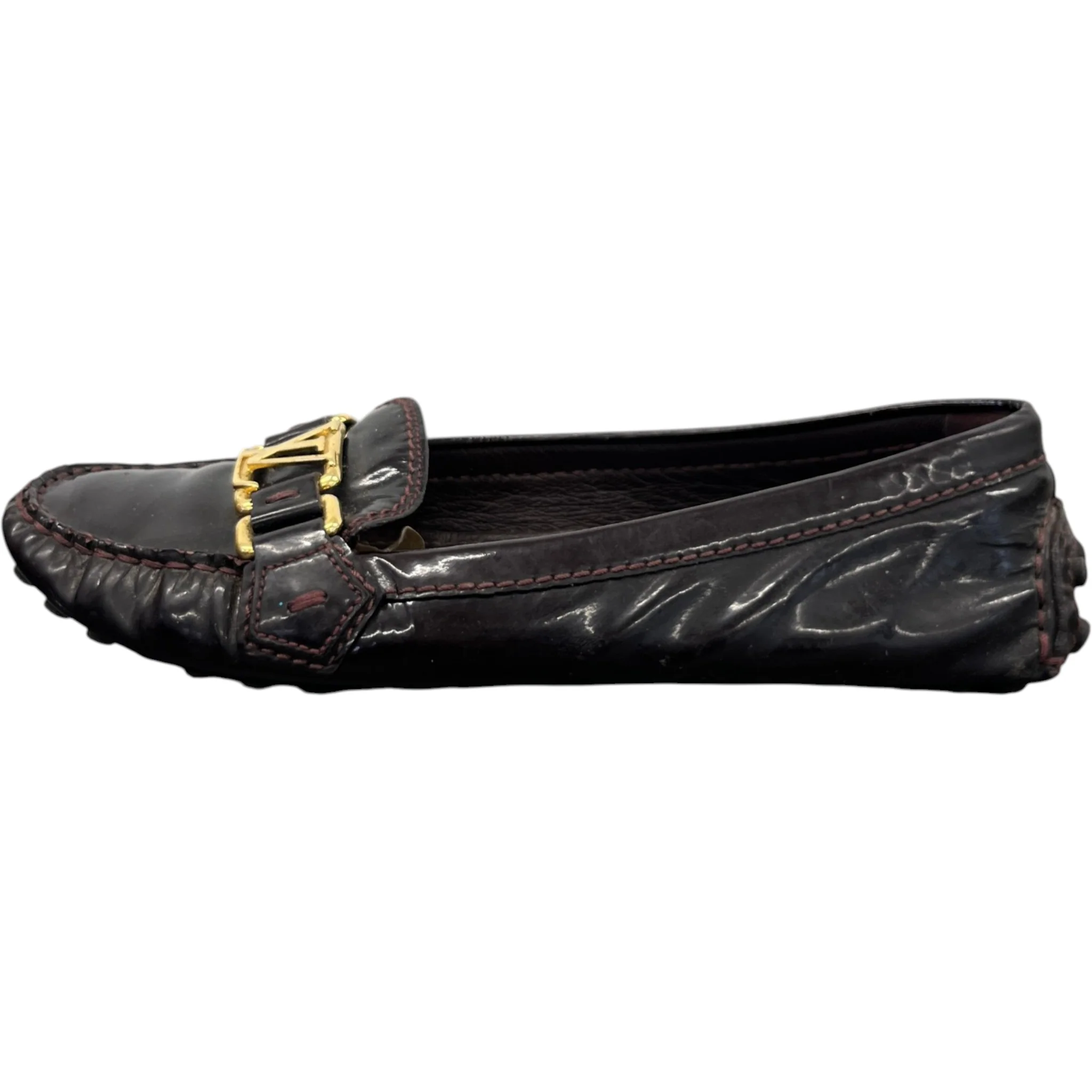 Women's Dauphine Oxford Loafers Burgundy Size EU 36 / UK 3 - Image 5