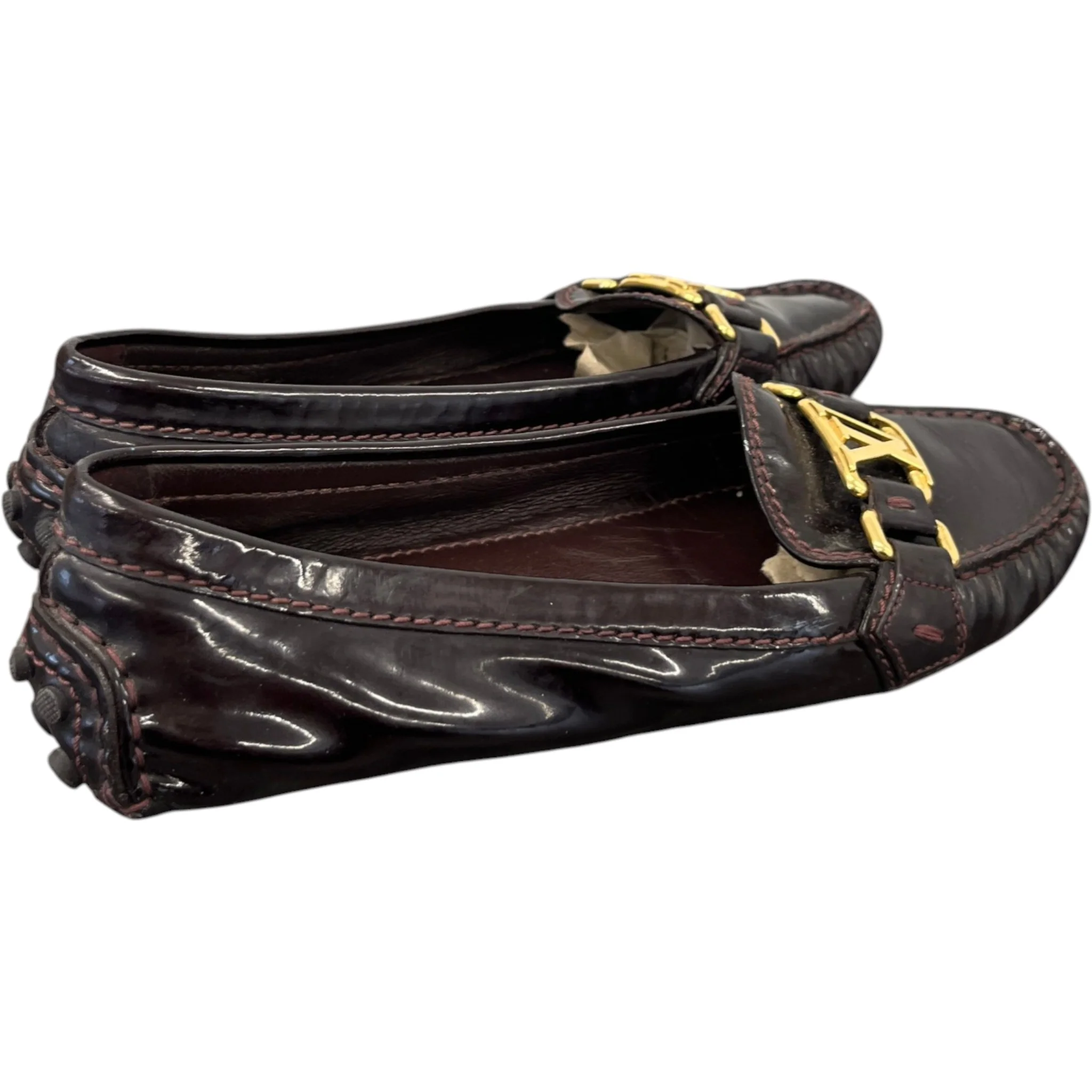Women's Dauphine Oxford Loafers Burgundy Size EU 36 / UK 3 - Image 7